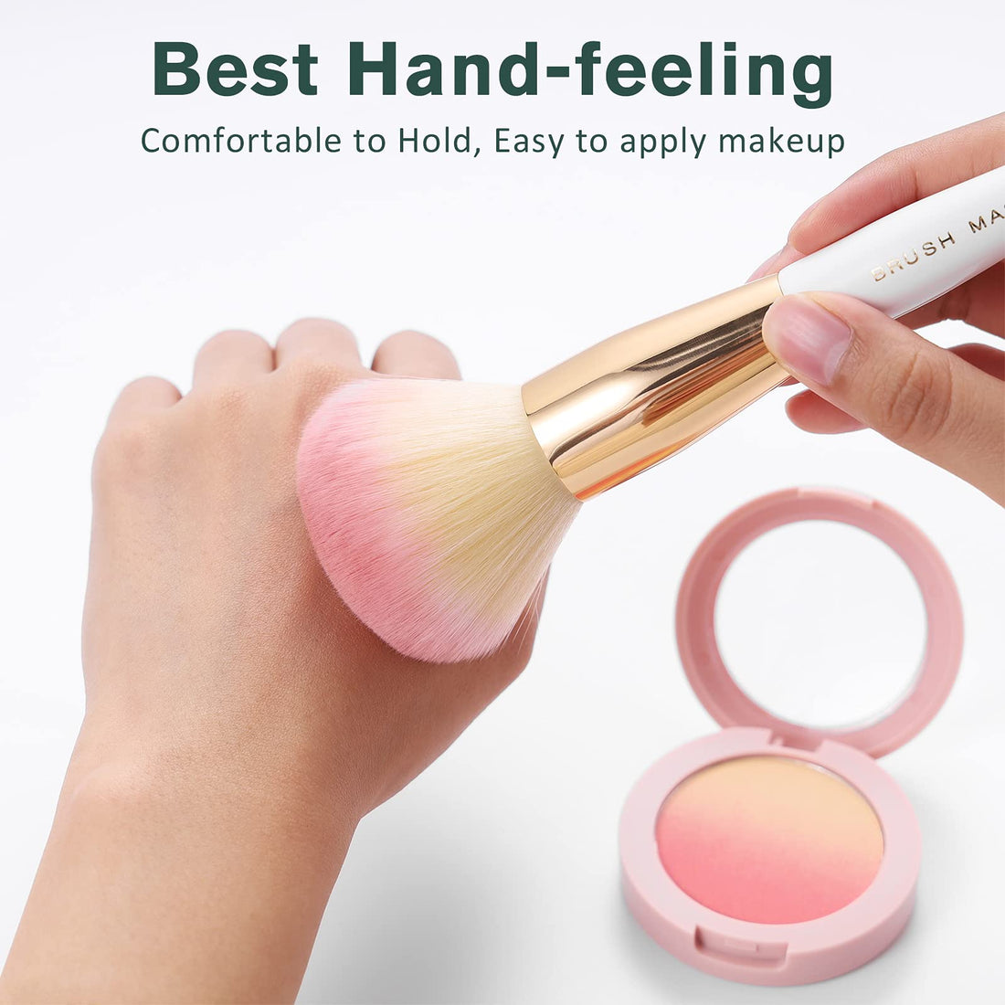 Brush Master Makeup Brush Set Premium Synthetic Foundation Powder Concealers Eye Shadow Makeup Brush Sets, 10 Pcs