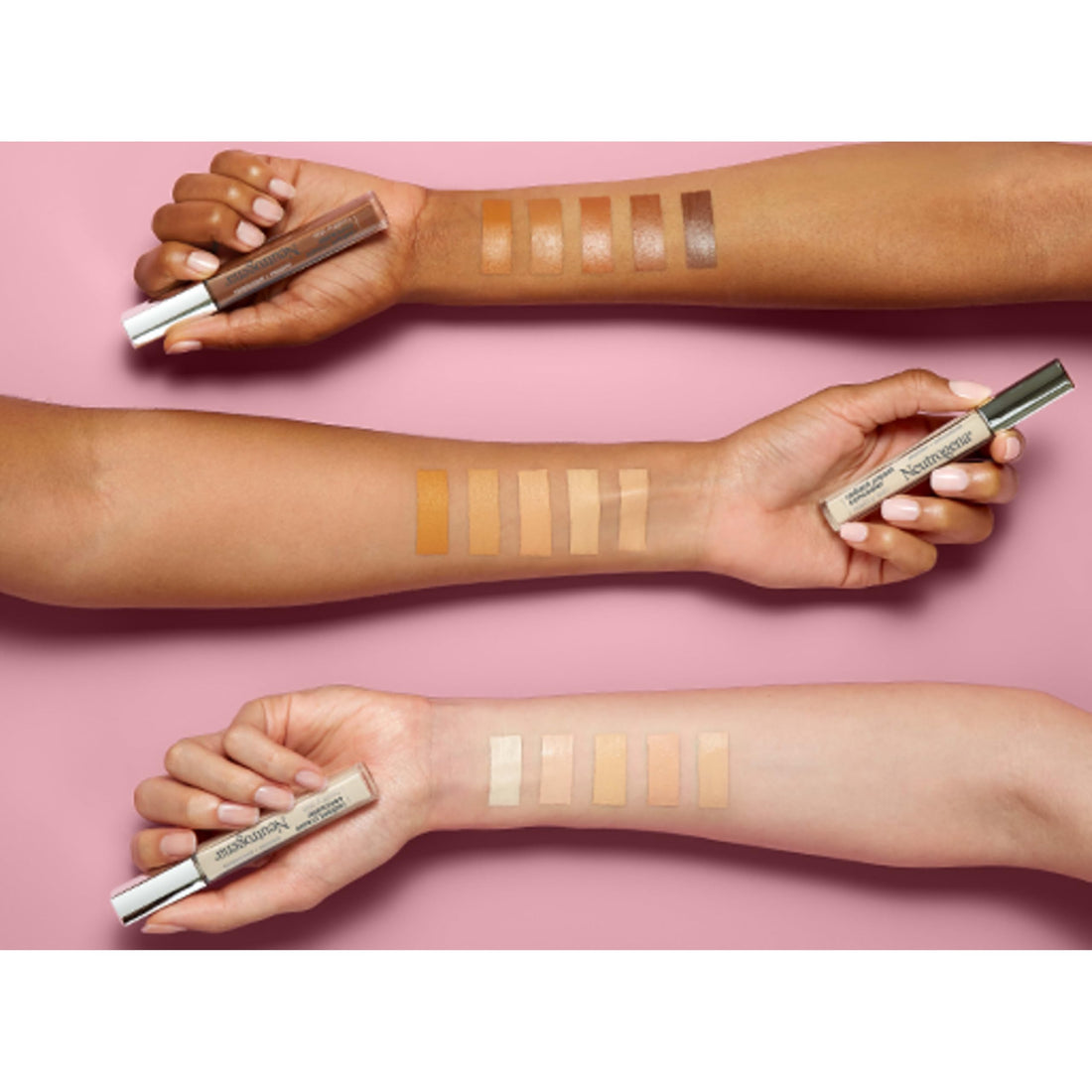 Neutrogena Healthy Skin Radiant Brightening Cream with Peptides & Vitamin E Antioxidant, Lightweight Perfecting Concealer Cream, Non-Comedogenic, Golden Medium/Deep 01 with warm undertones, 0.24 oz