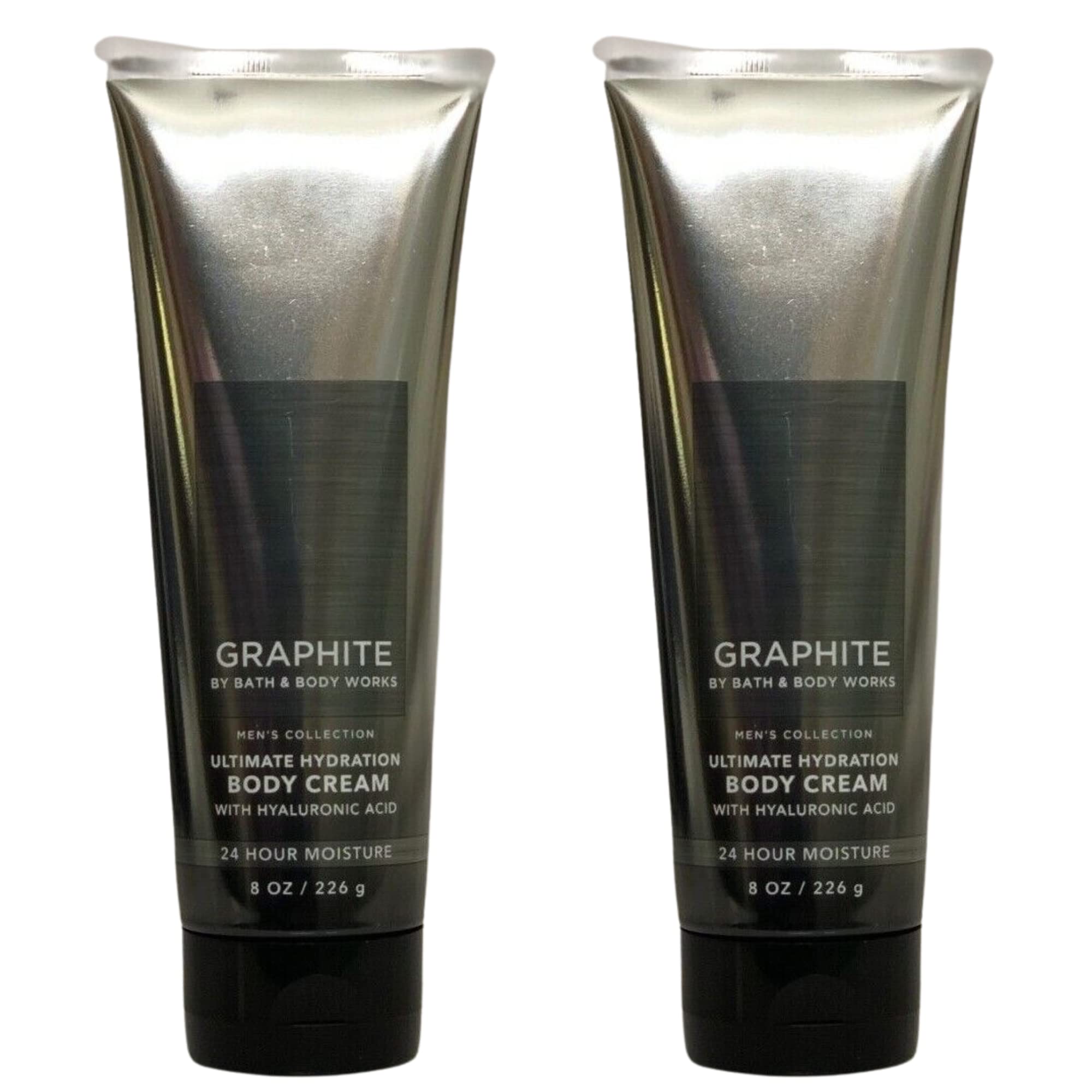 Bath and Body Works Gift Set of of 2 - 8 oz Body Cream - (Graphite)