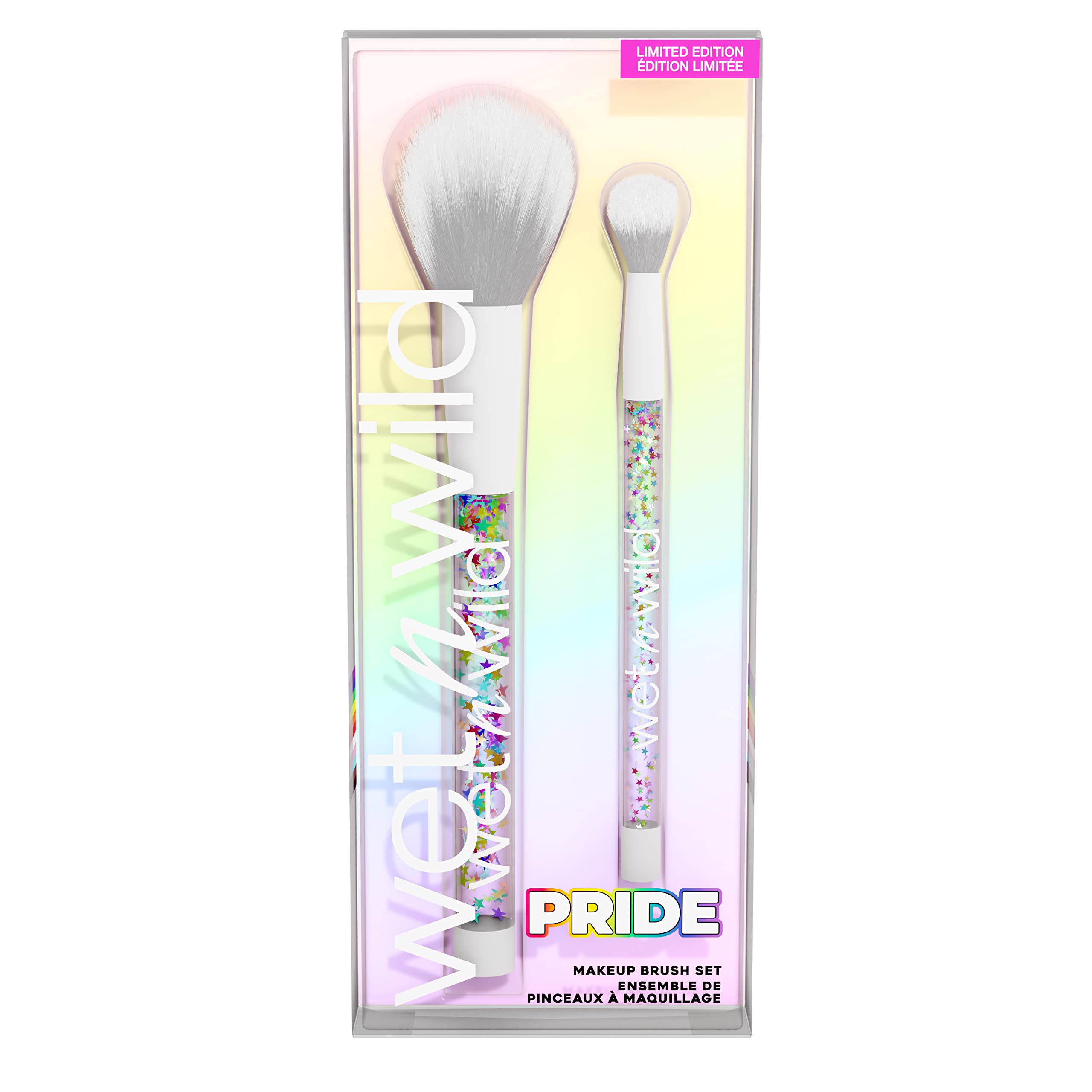 wet n wild PRIDE Makeup Brush Kit, Buildable & Blendable Multifunctional Seamless Application, Cruelty-Free & Vegan Feathery Soft Bristles