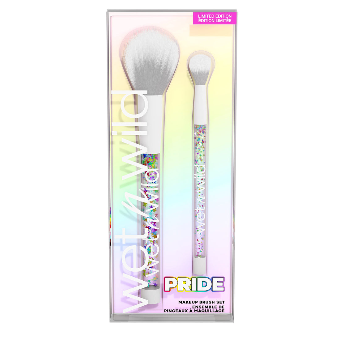 wet n wild PRIDE Makeup Brush Kit, Buildable & Blendable Multifunctional Seamless Application, Cruelty-Free & Vegan Feathery Soft Bristles