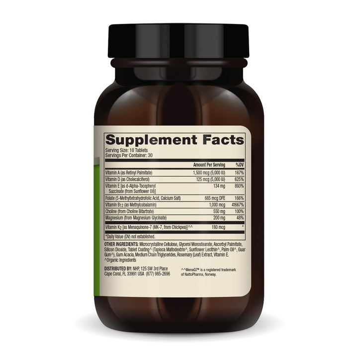 Dr. Mercola Multivitamin Mini-Tabs, 30 Servings (300 Tablets), with 8 Key Nutrients, Dietary Supplements, Supports Immune and Brain Health, Non-GMO