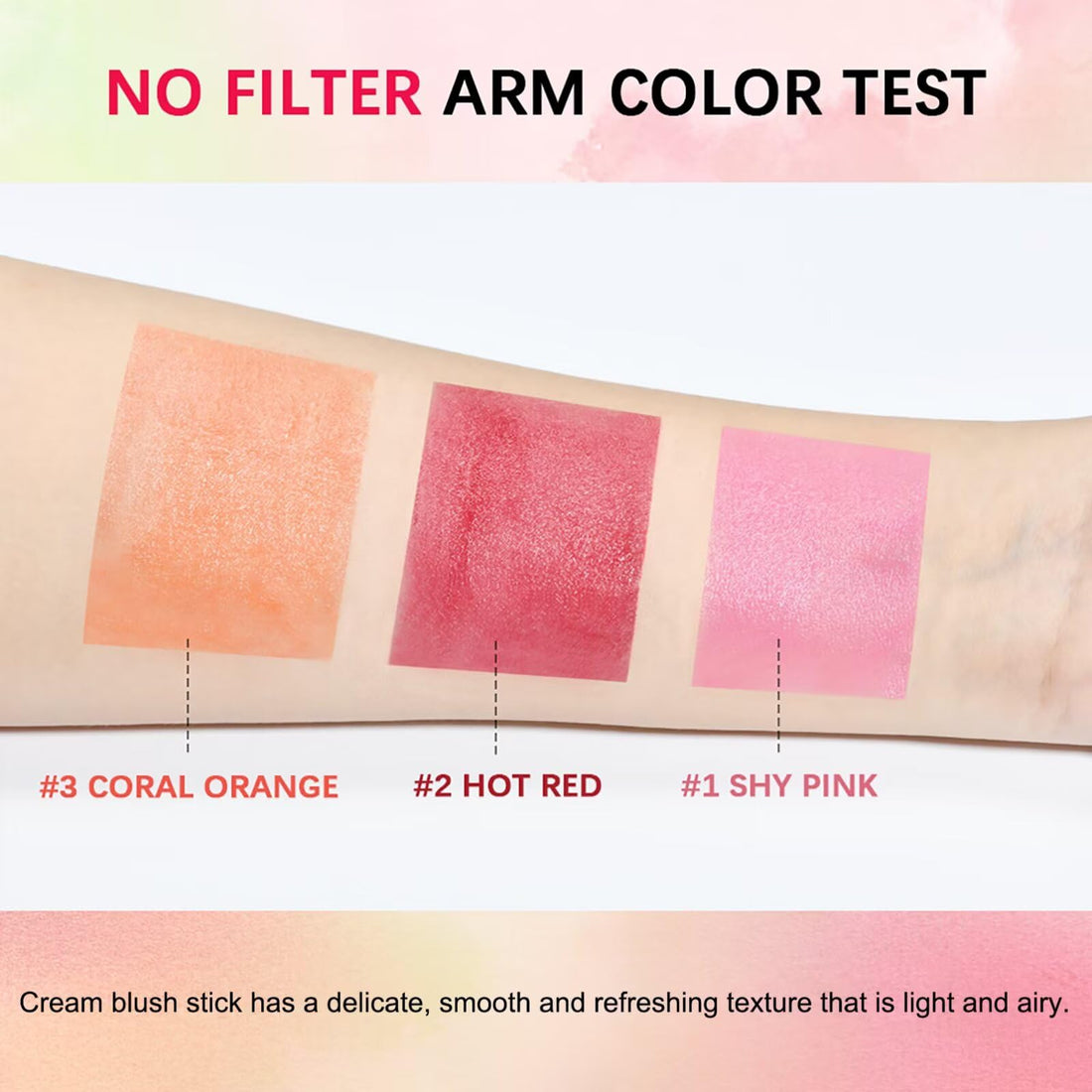 Multi-Use Makeup Blush Stick,Beauty Solid Moisturizer Stick,Waterproof Natural Nude Makeup,Tinted Solid Moisturizer Stick for Eyes Lips Cheek(1#shy pink)