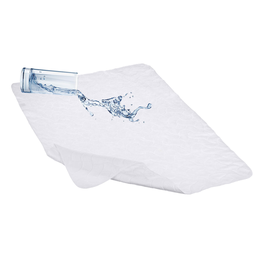 American Baby Company Waterproof Flat Reusable Crib Mattress Pad Protector, Embossed Quilt-Like Crib Protective Mattress Pad Cover for babies, adults and pets, White, 28 x 52