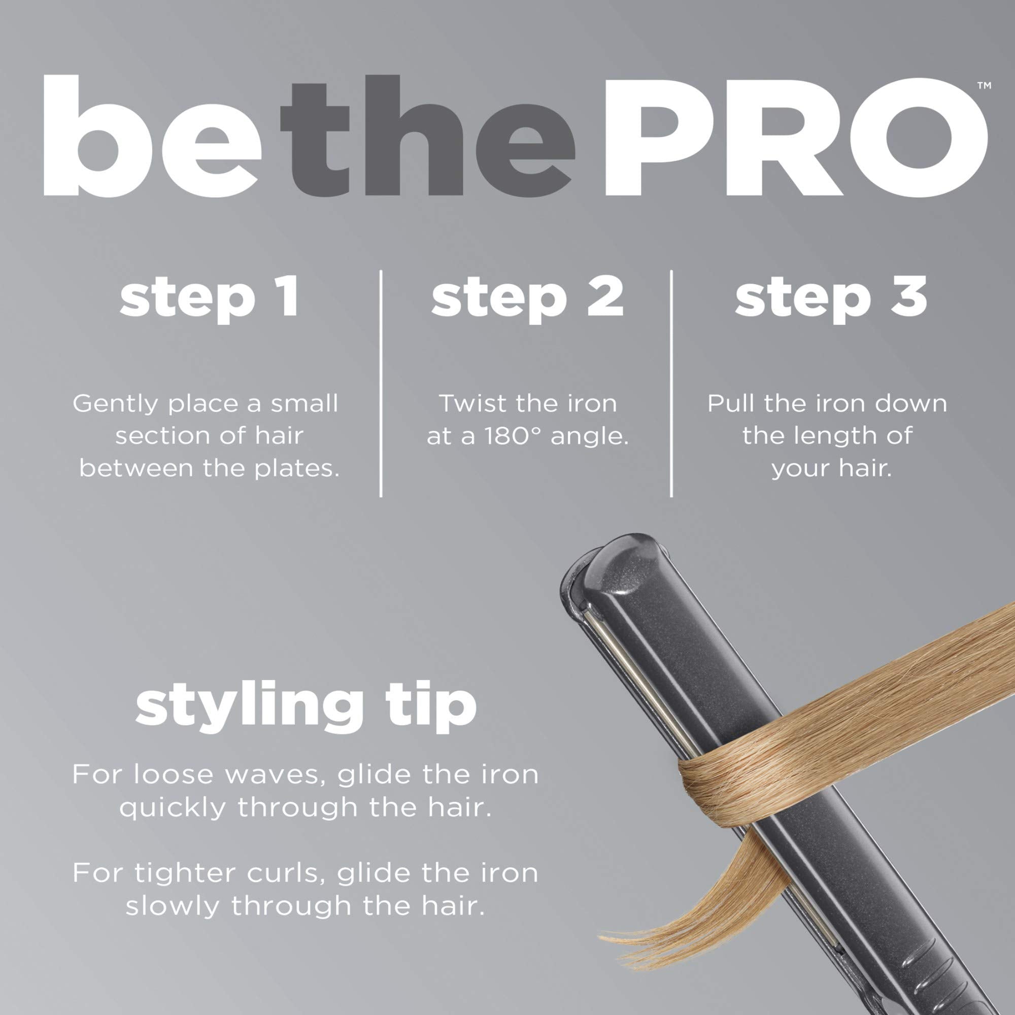 Conair CS710R Infiniti Pro 1 Inch Tourmaline Ceramic Flat Iron - Purple