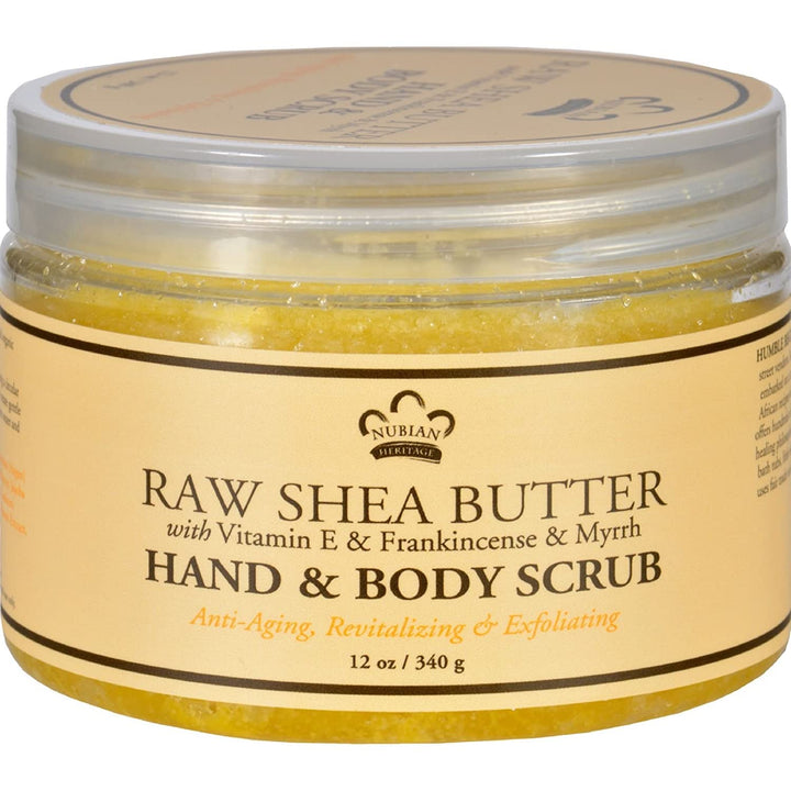Raw Shea Butter Hand and Body Scrub 12 Ounces