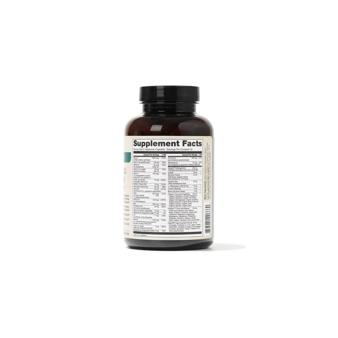 NatureWise Multivitamin for Men + Stress Support + Fulvic Ionic Minerals + Probiotics for Immunity, Male Health, Digestion + Whole Organic Foods - Vegetarian, Non-GMO - 60 Capsules[1-Month Supply]
