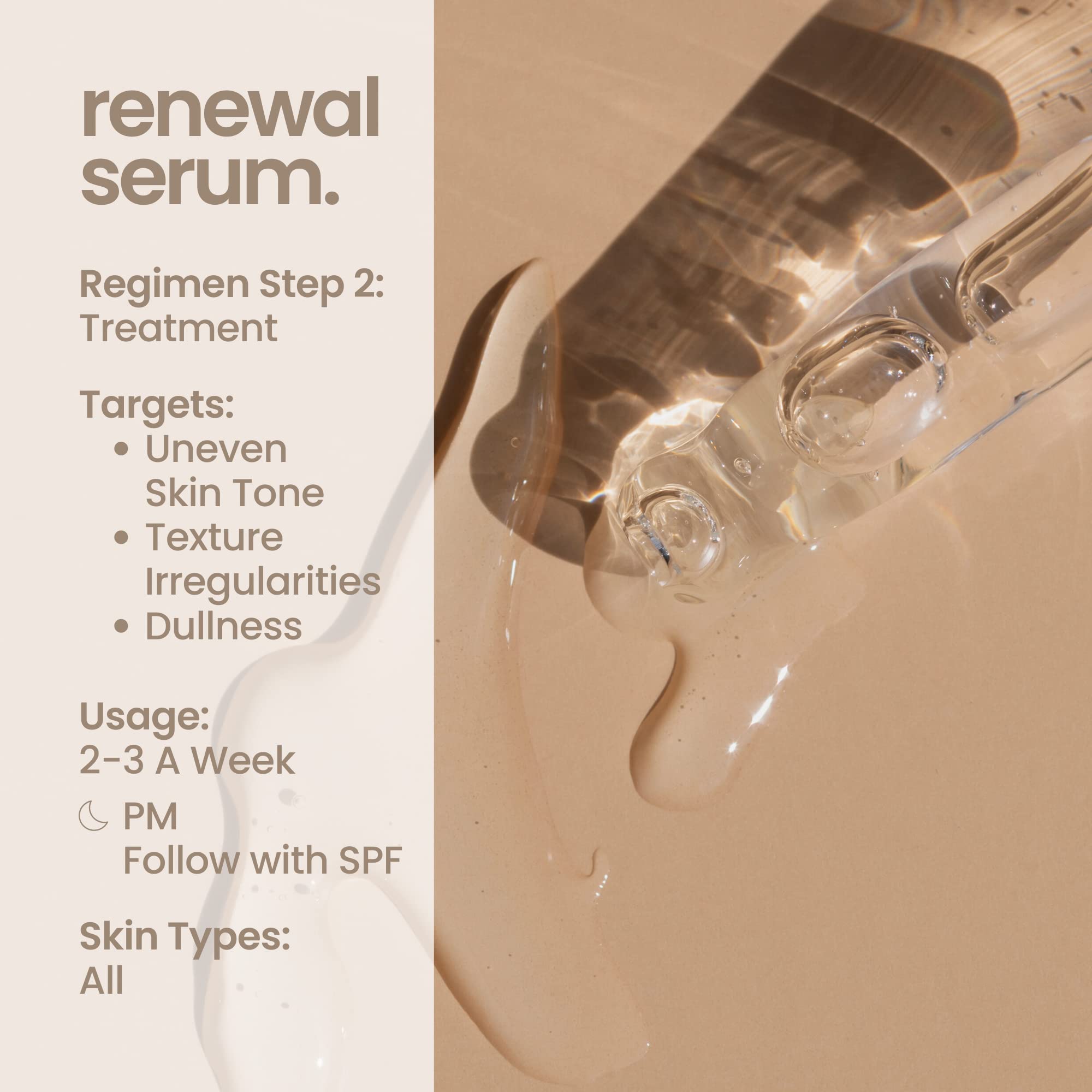 Natural Outcome Glycolic Acid/AHA 12% Renewal Serum | Anti-Aging Exfoliating Facial Serum | Increases Cell Turnover Leaving Behind Smoother Skin | Clarifies Acne and Rejuvenates Skin | 1 Oz