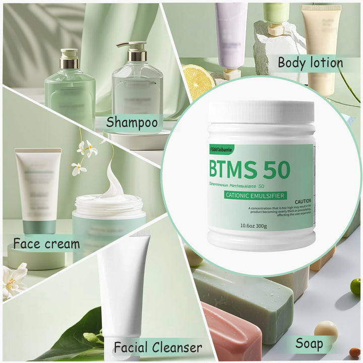 FSbbTaibanle 10.6 oz BTMS 50 Conditioning Emulsifier granules, 100% derived from plant-based,Ideal for Leave-in Conditioner, Lotions, Shampoos and More