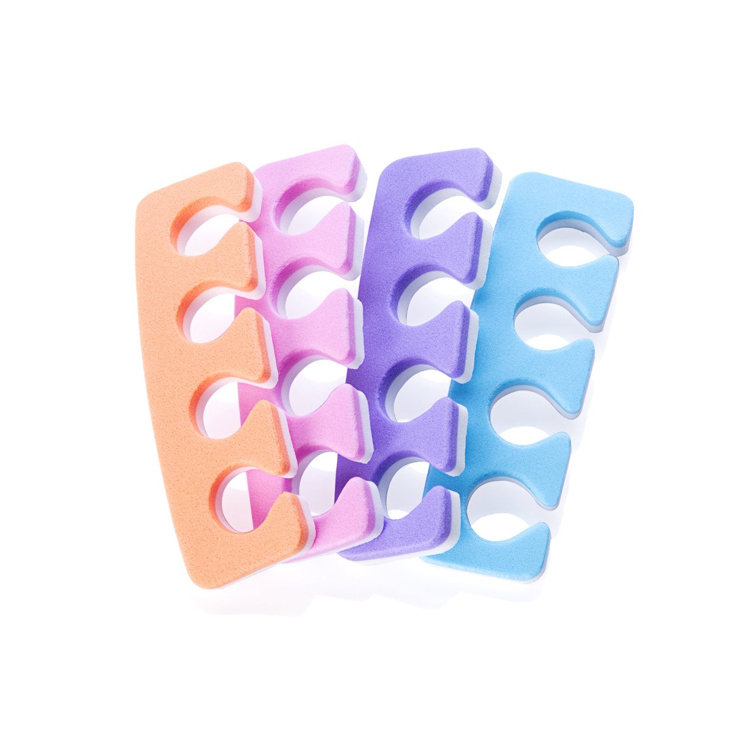 Toe Separators, Soft Two Tone Toe Spacers, Great Toe Cushions, Apply Nail Polish During Pedicure and Other Uses, 12 Pack