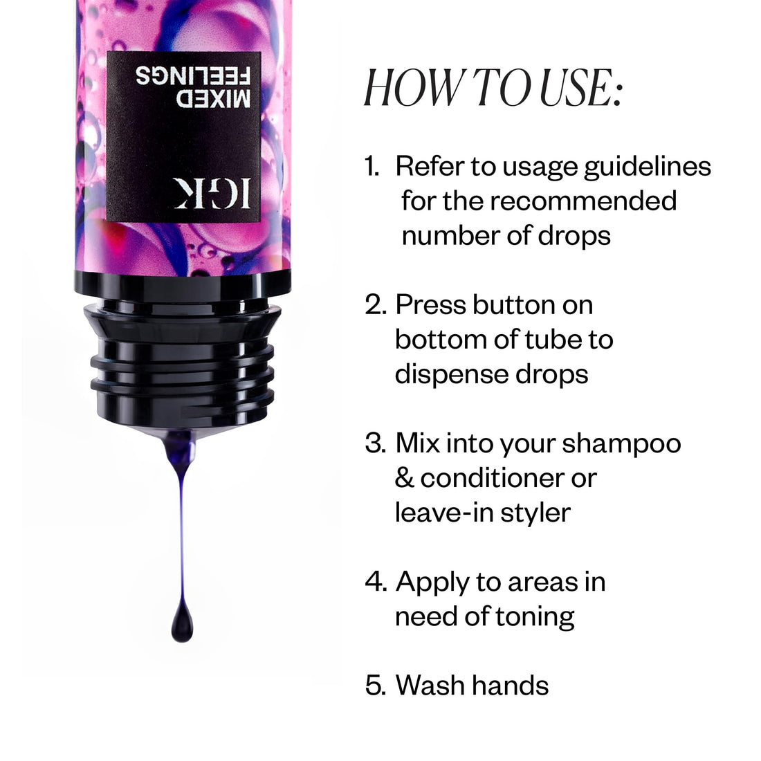 IGK MIXED FEELINGS Leave-In Blonde Toning Drops, 1 fl. oz.