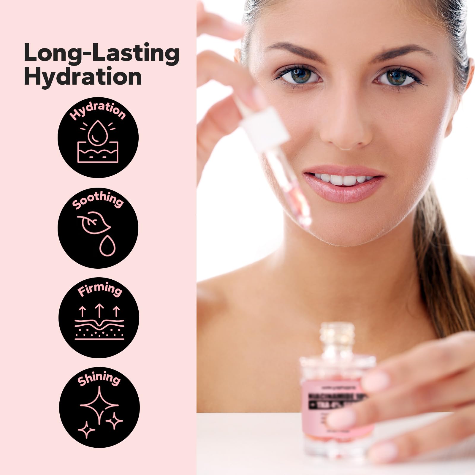 SilkyShark Niacinamide Serum (1 Fl Oz), 10% Niacinamide + 4% Tranexamic Acid, Face Serum for Pore Minimizing, Dark Spots, Blackhead Removal, Hydrating, and Anti-Aging