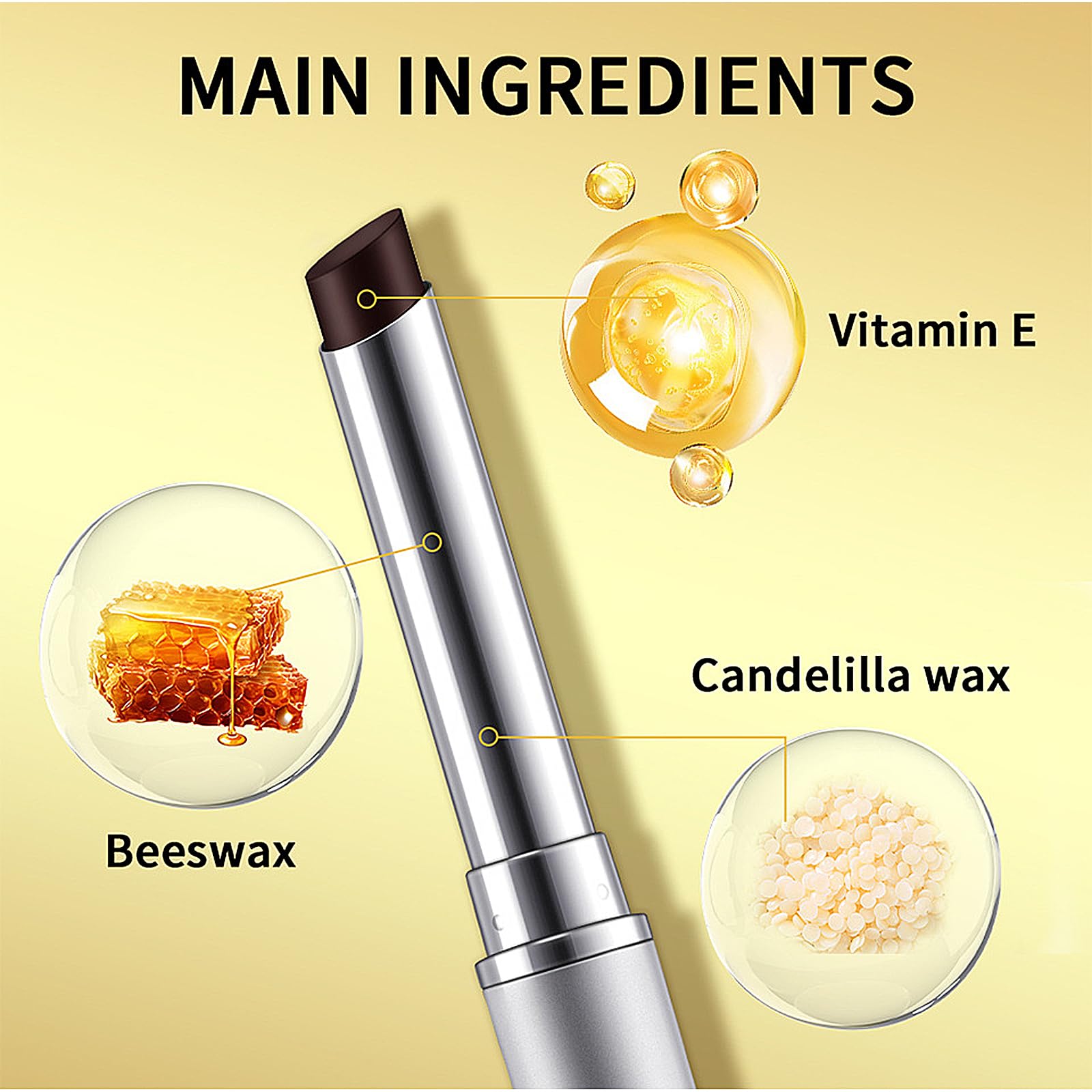 2Pcs Honey Lipstick Tinted Lip Balm, Black and Pink Lipstick, Hydrating Natural Glossy Lip Balm, Sheer Lightweight Color, Moisturizing Lip Makeup Lip Care Balm for Repairing Dry Lips