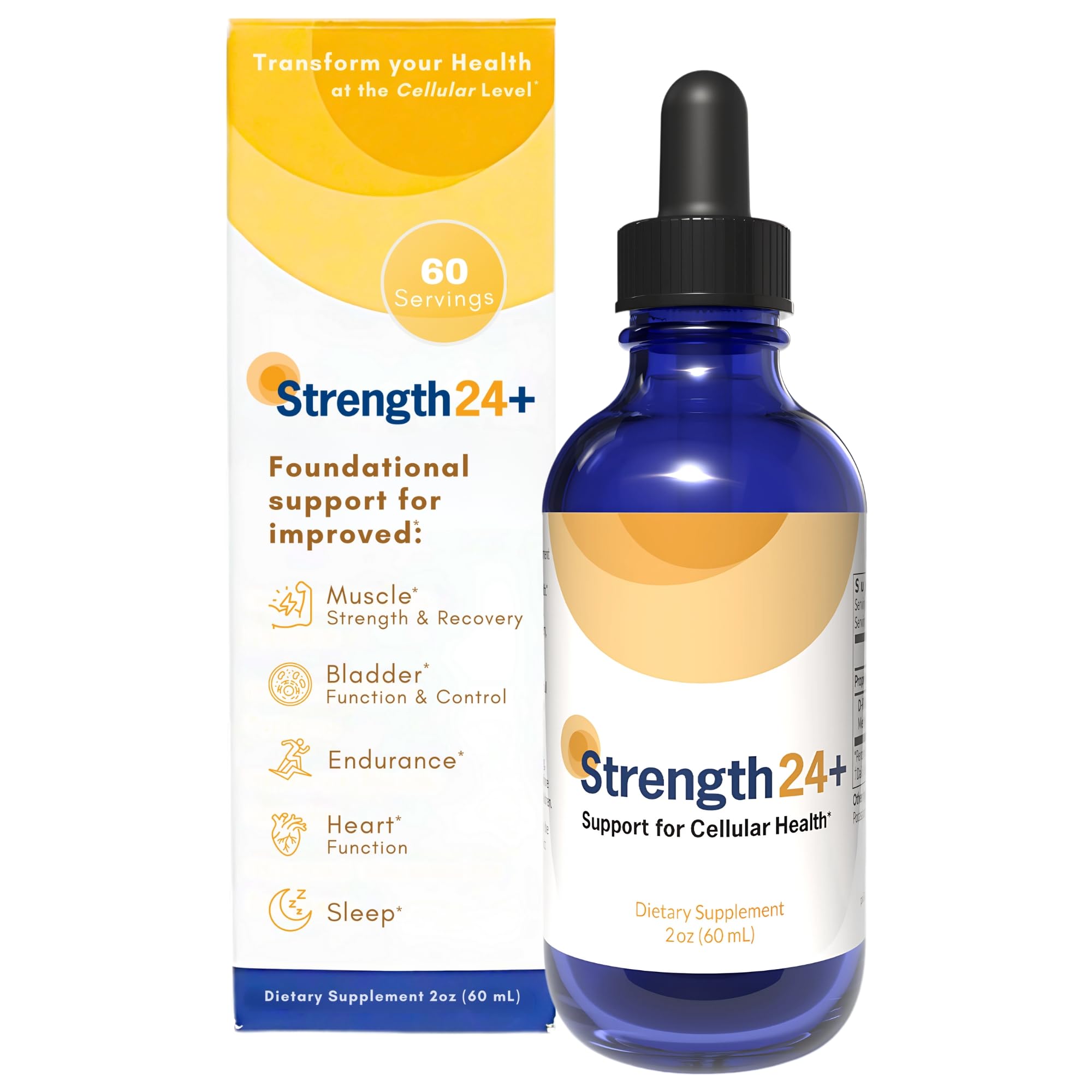 Strength24+ Dietary Supplement for Cellular Health, Muscle Recovery, and Vibrant Aging