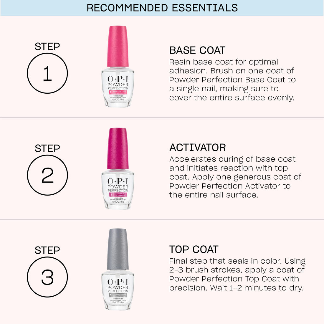 OPI Powder Perfection Clear Color Set Powder | Color Setting Nail Dipping Powder | 1.25 oz