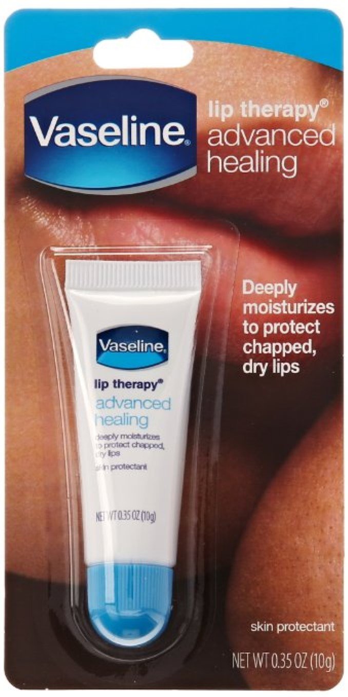 Vaseline Lip Therapy Advanced Healing 0.35 Oz (Pack Of 2), White