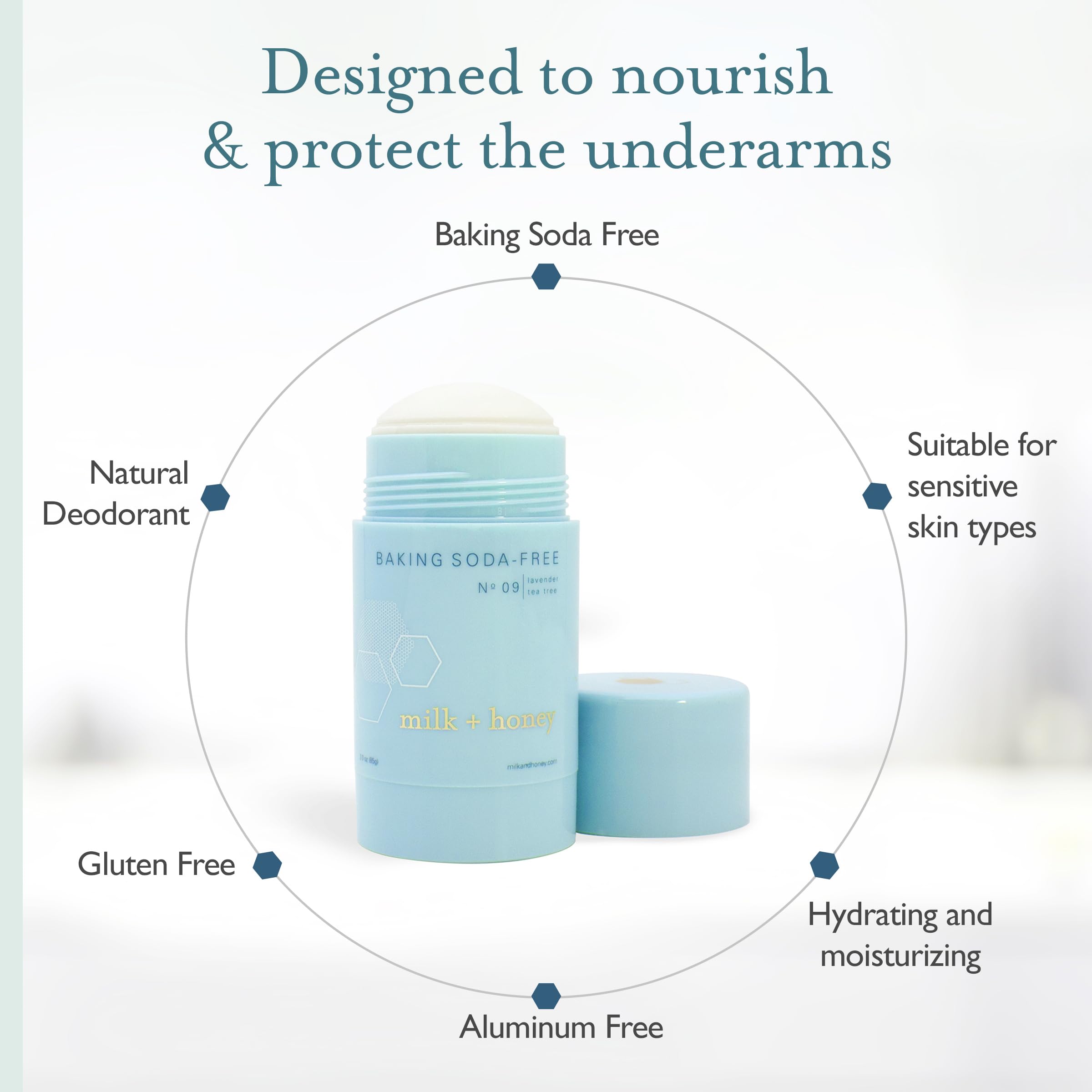 Milk Honey Baking Soda Free No. 09 (Lavender, Tea Tree) : Milk + Honey Baking Soda-Free Deodorant (Baking Soda Free No. 09 (Lavender, Tea Tree))