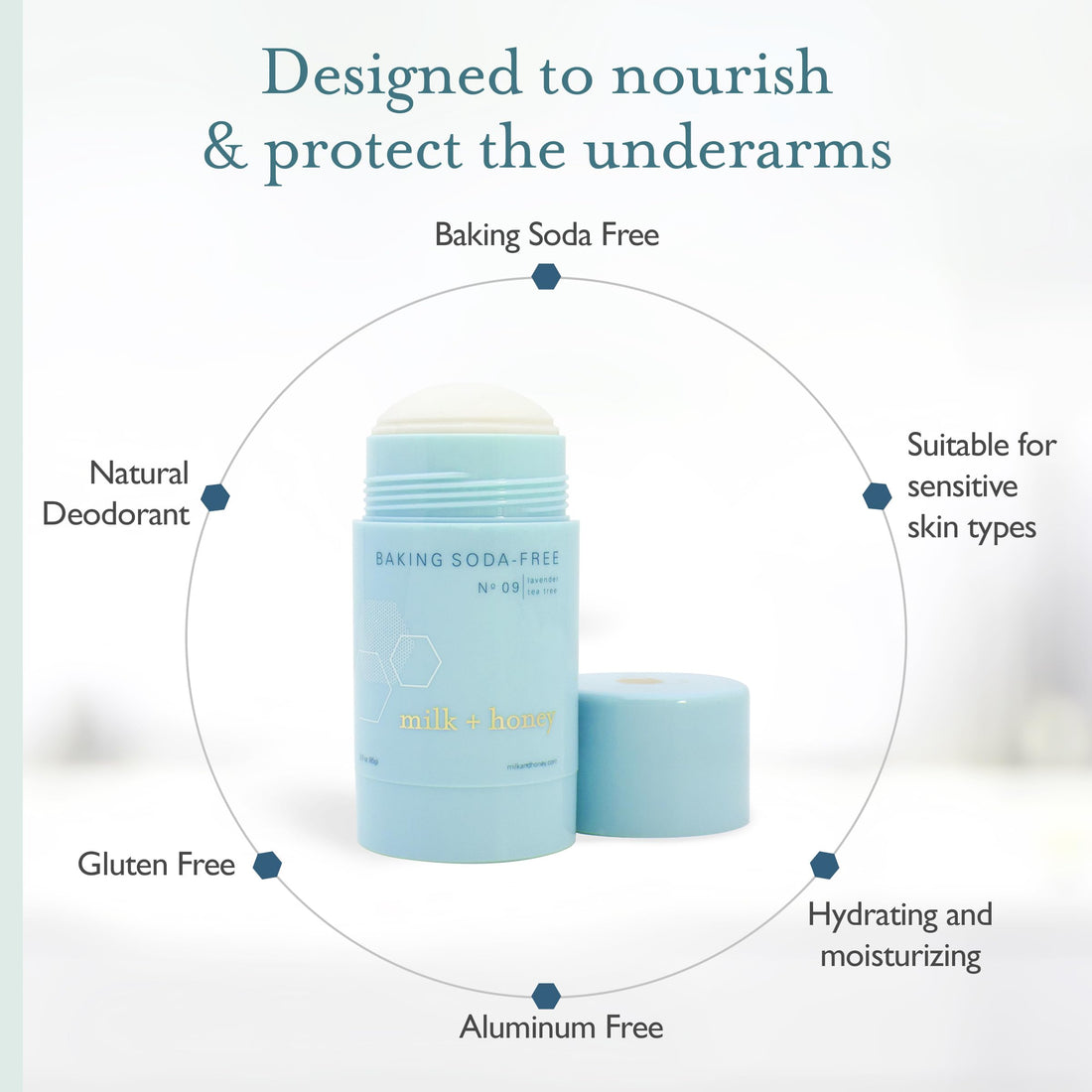 Milk Honey Baking Soda Free No. 09 (Lavender, Tea Tree) : Milk + Honey Baking Soda-Free Deodorant (Baking Soda Free No. 09 (Lavender, Tea Tree))