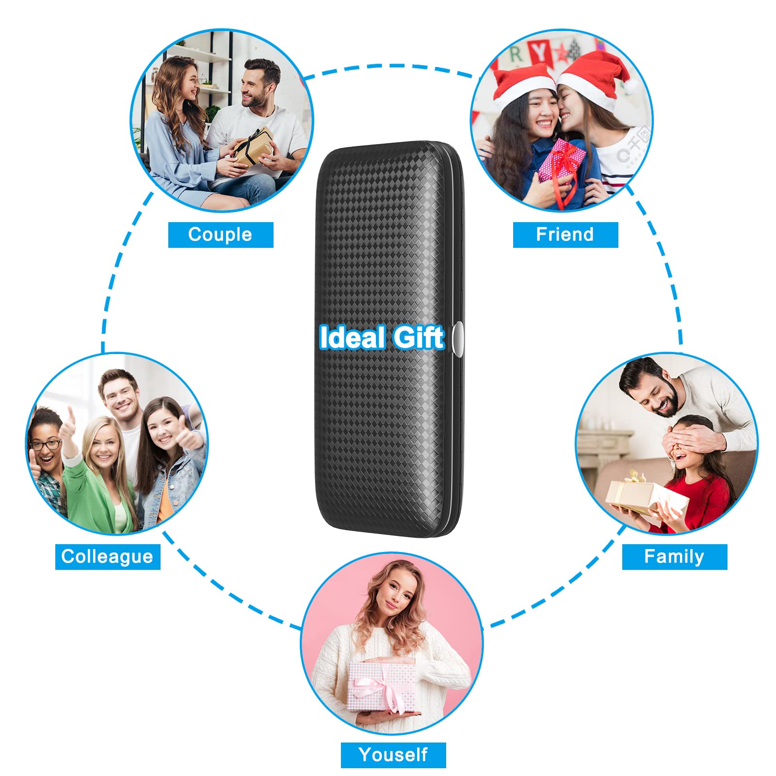 Tseoa Manicure, Pedicure Kit, Nail Clippers, Professional Grooming Kit, Nail Tools with Luxurious Travel Case, Set of 12