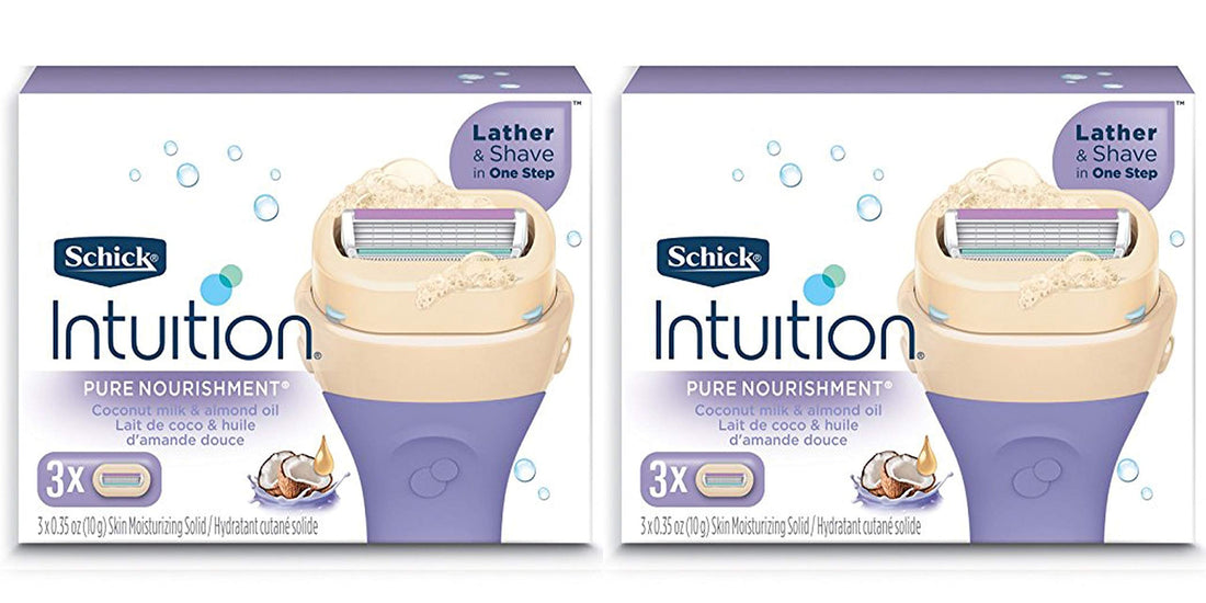 Schick Intuition Pure Nourishment Coconut Milk & Almond Oil Razor Blade Refill Cartridges, 6 count