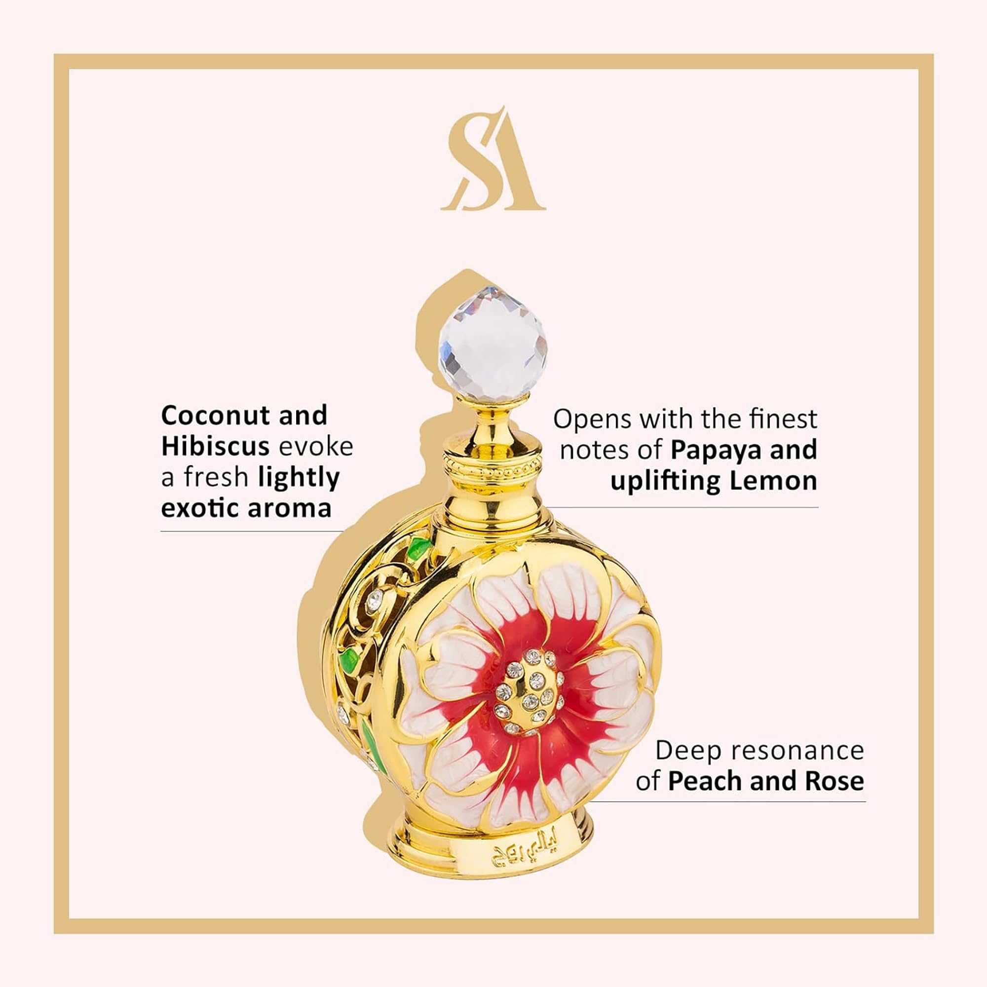 Swiss Arabian Layali Rouge - Luxury Products From Dubai - Long Lasting Personal Perfume Oil Fragrance - A Seductive Signature Aroma - 0.5 Oz