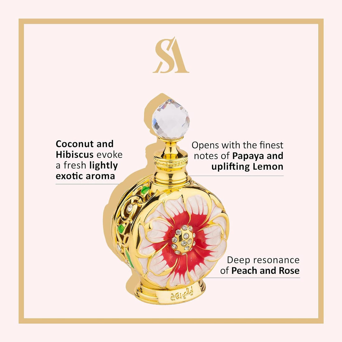 Swiss Arabian Layali Rouge - Luxury Products From Dubai - Long Lasting Personal Perfume Oil Fragrance - A Seductive Signature Aroma - 0.5 Oz