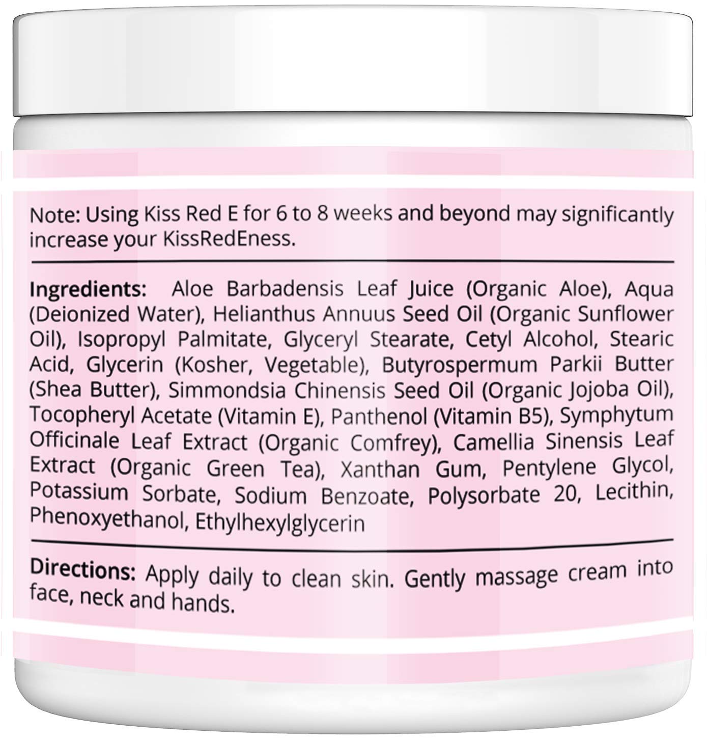 KissRedE Anti Aging Face Cream. Best Anti Wrinkle Cream Moisturizer For Face, Hands, Neck. Reduce Wrinkles, Fine Lines, Crows Feet, Puffy Eyes