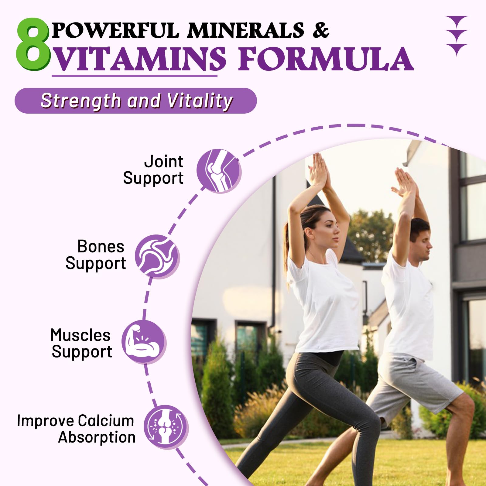 VZOXAINS High Absorption Calcium Gummies, Calcium Magnesium Zinc with Magnesium Glycinate, Potassium, Vitamin D3 for Women & Men- Blueberry Flavor 120 Cts