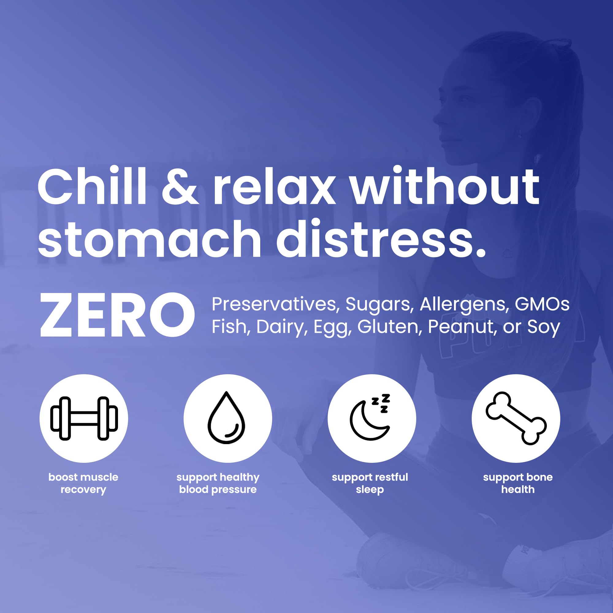 UpNourish Magnesium Glycinate Chelate 500mg Capsules - Highly Absorbable Chelated Magnesium - Pure Magnesium Supplement for Sleep & Calm Support, Nervous, Muscle & Bone Health