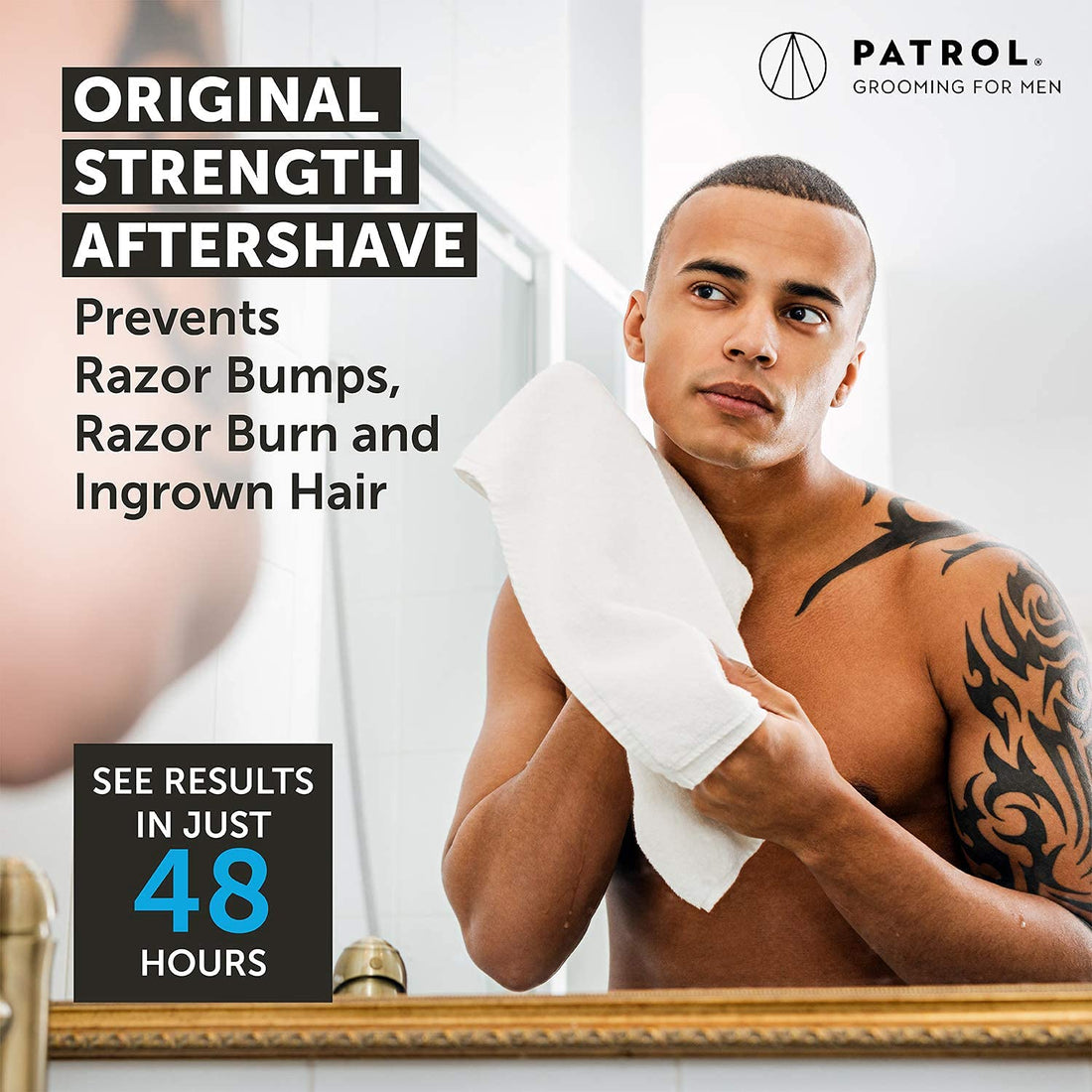 Bump Patrol Original Formula After Shave Bump Treatment Serum - Razor Bumps, Ingrown Hair Solution for Men and Women - 4 Ounces 2 Pack