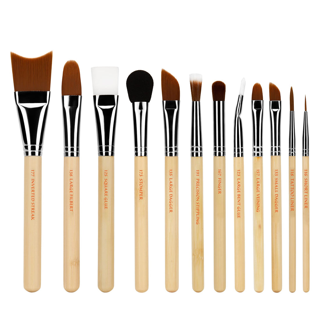 Bdellium Tools Professional Makeup Brush Special Effects SFX Series - 12 pc. Brush Set with Double Pouch (2nd Collection)