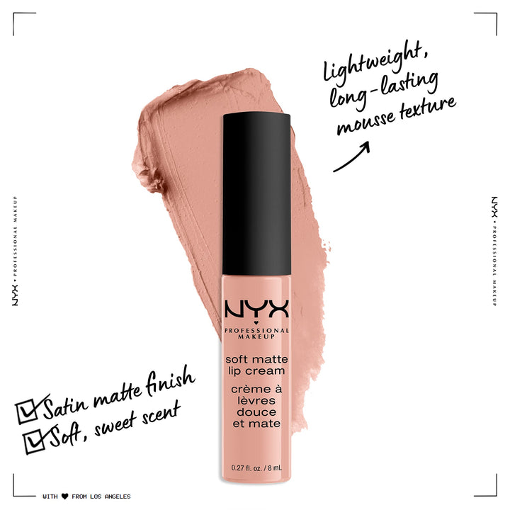 NYX Soft Matte Lip Cream - SMLC 16 Cairo - Pure Nude 0.27 fl. oz 8 ml