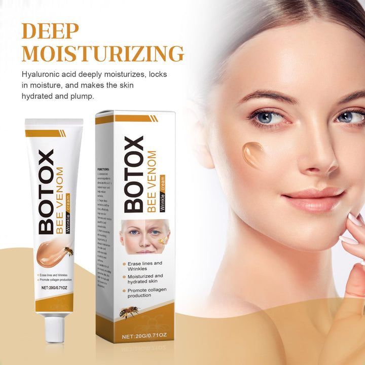 EELHOE Botox Bee Venom Wrinkle Removal Cream Firming Moisturizing Lifting Skin Face Bee Venom Cream Anti-Aging for All Skin Types
