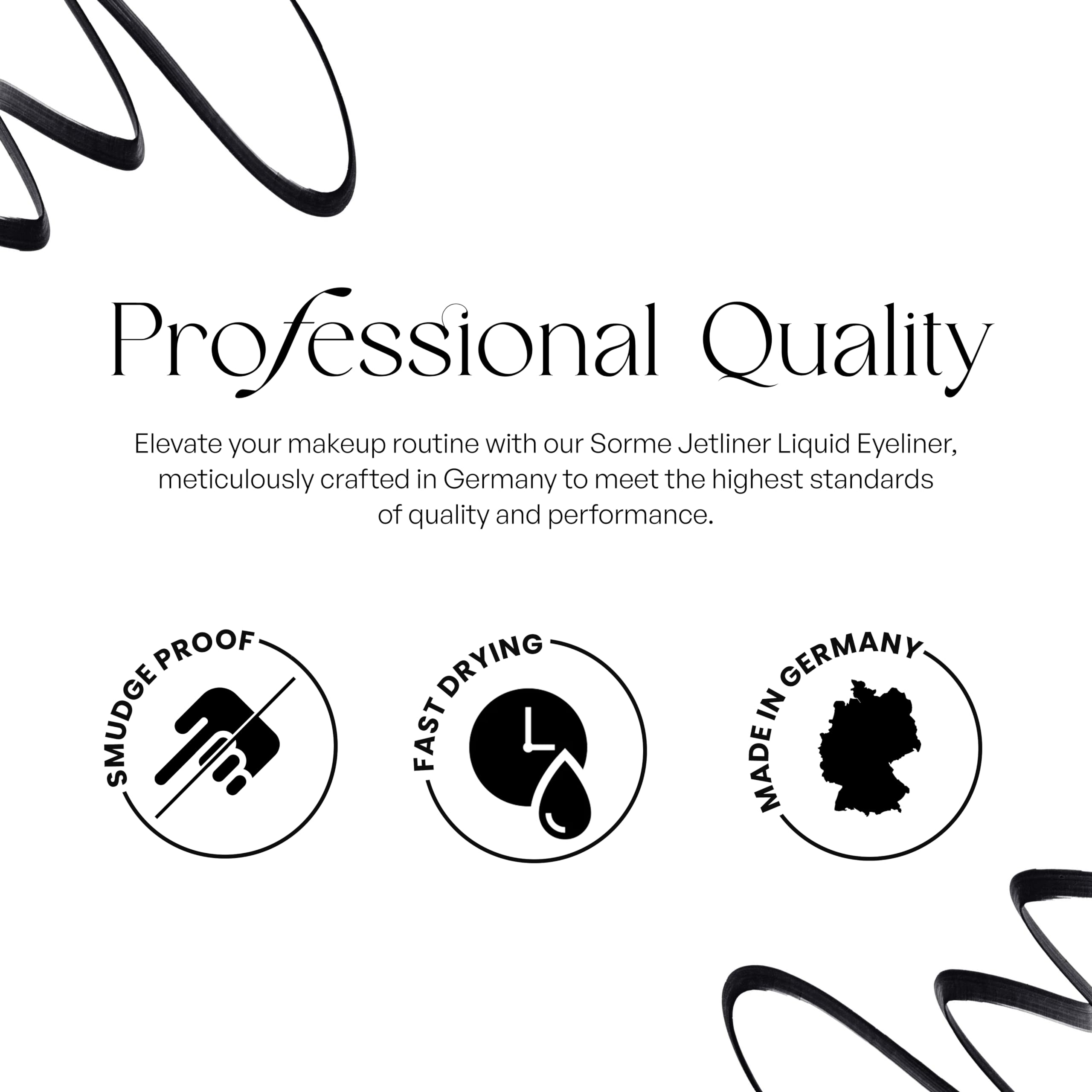 Sorme Cosmetics Jetliner Eye Liner, Black, 0.08 Ounce