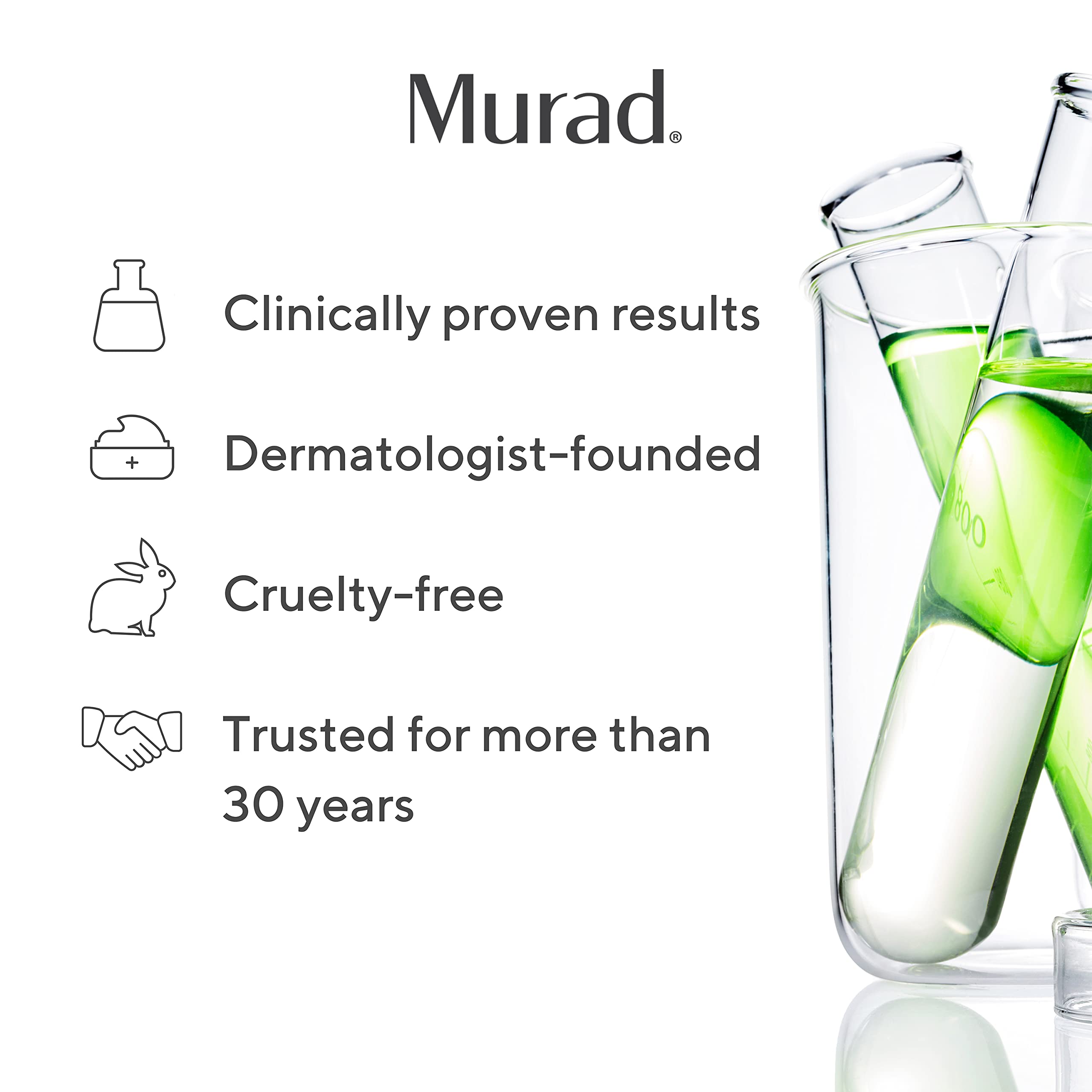 Murad Smooth + Hydrate - 2-Piece Full-Sized Set ($122 Value) - Exfoliatng Acids to Polish Dull Skin and Deliver Critical Hydration - AHA/BHA Cleanser 5.0Fl Oz, Hydro-Dynamic Moisture 1.7Fl Oz