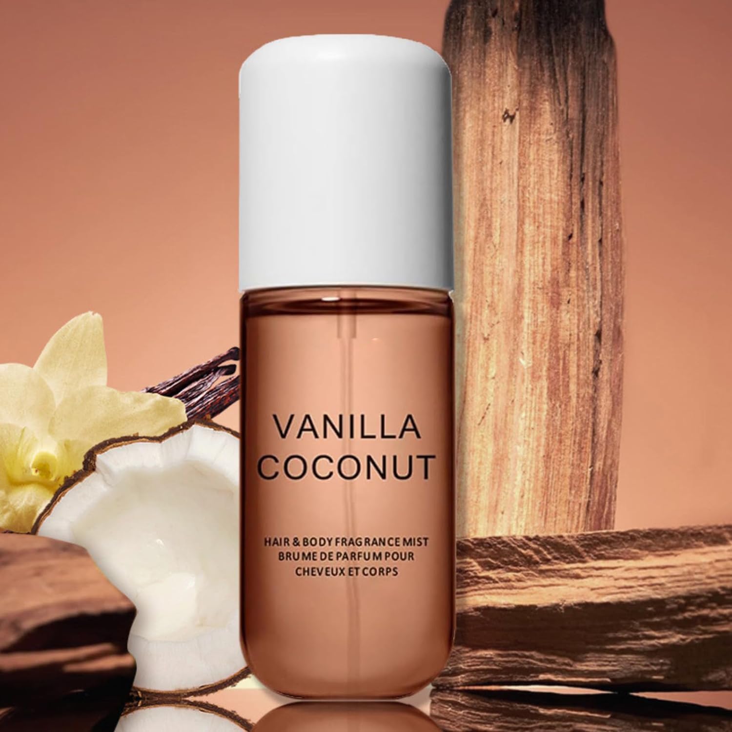 Vanilla Coconut Perfume, Coconut Vanilla Perfume, Body Mist Travel Size, Body & Hair Fragrance Mist, 50 Ml Travel Size Long Lasting Spray (vanilla cocount)