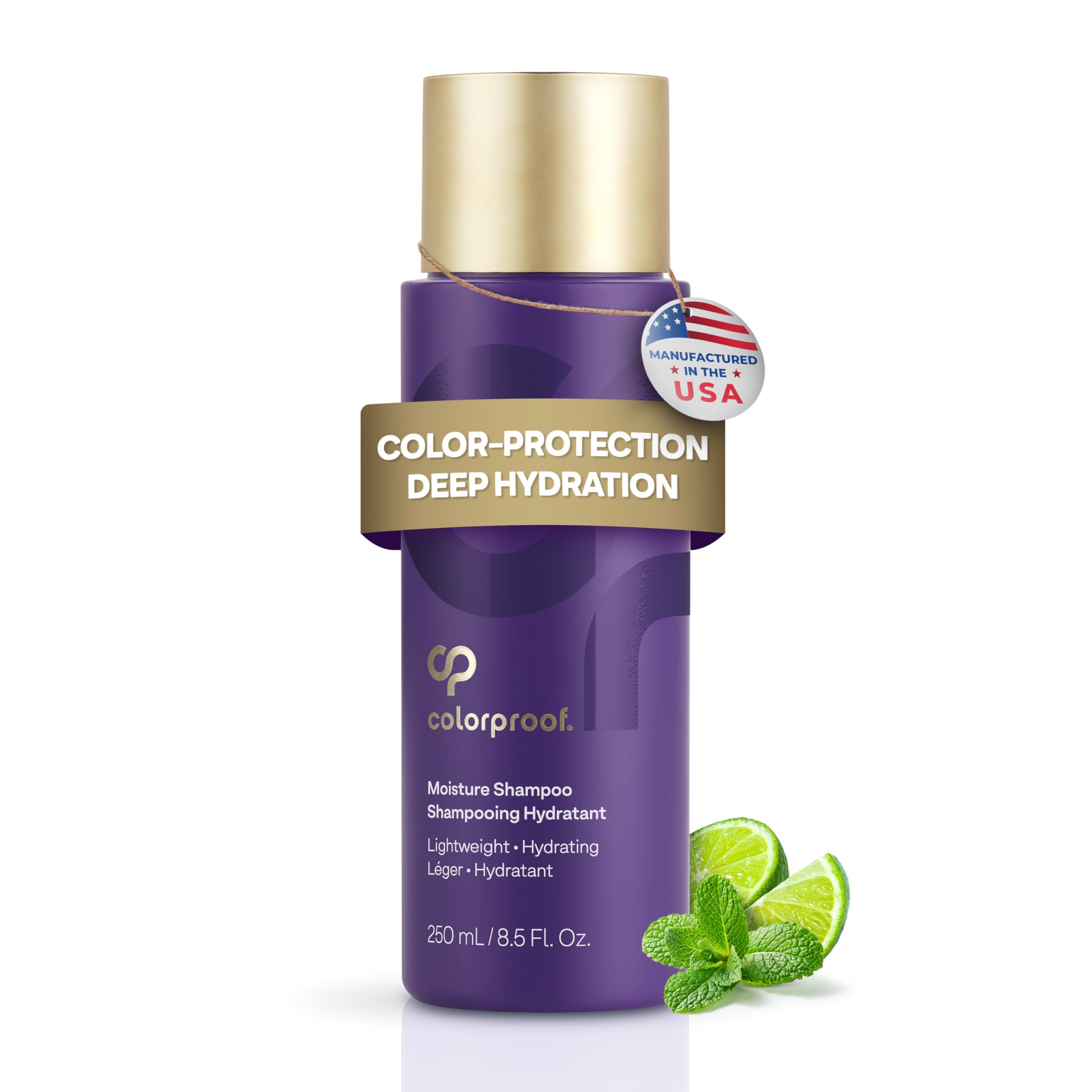 ColorProof Moisture Shampoo 8.5 Fl. Oz. Hydrating Sulfate-Free Shampoo for Color-Treated Hair, Mojito Mint Scent