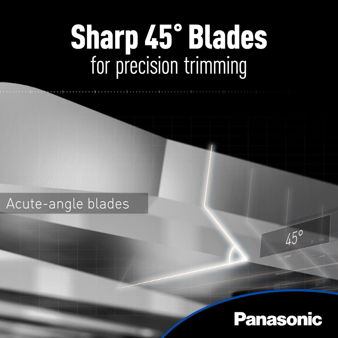 Panasonic Hair and Beard Trimmer, Men's, with 39 Adjustable Trim Settings and Two Comb Attachments for Beard and Hair, Corded or Cordless Operation, ER-GB60-K