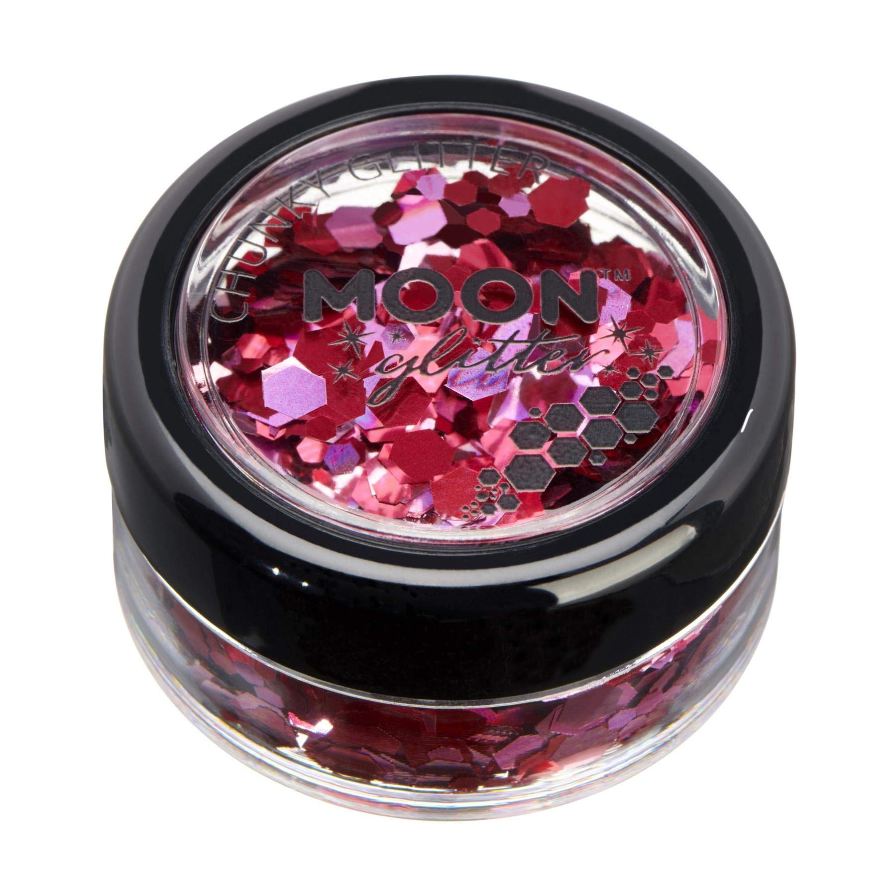 Mystic Chunky Glitter by Moon Glitter – 100% Cosmetic Glitter for Face, Body, Nails, Hair and Lips - 3g - Valentines