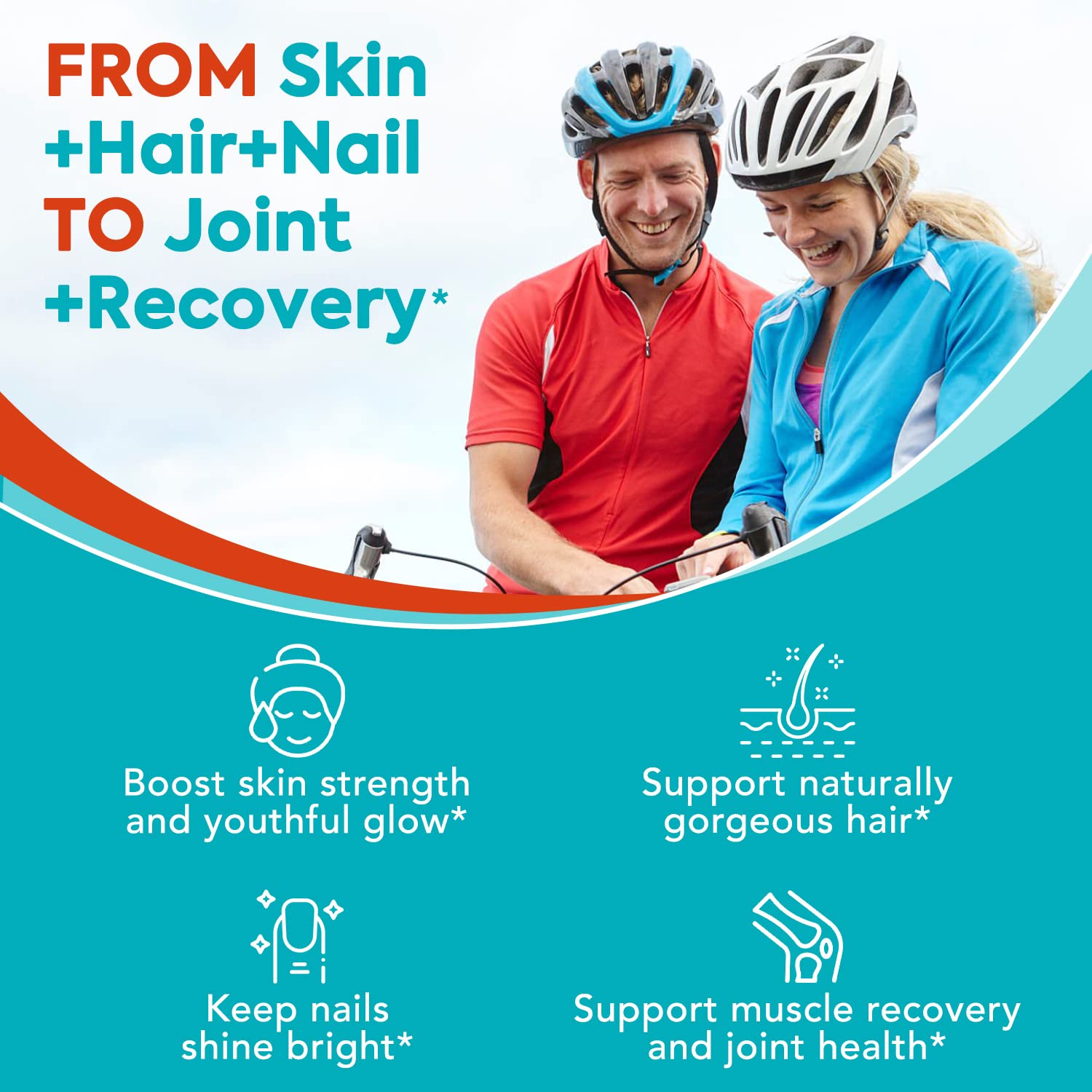 Surebounty Multi Collagen Complex, Type I, II, III, 6-in-1 Super Collagen with Vitamin C, Hyaluronic Acid, Biotin, Turmeric, Black Pepper, Keto, 90 Capsules