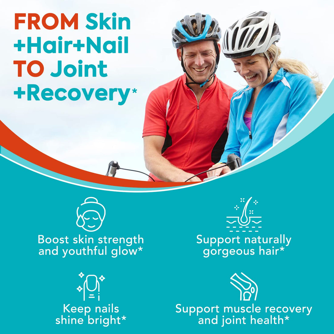 Surebounty Multi Collagen Complex, Type I, II, III, 6-in-1 Super Collagen with Vitamin C, Hyaluronic Acid, Biotin, Turmeric, Black Pepper, Keto, 90 Capsules