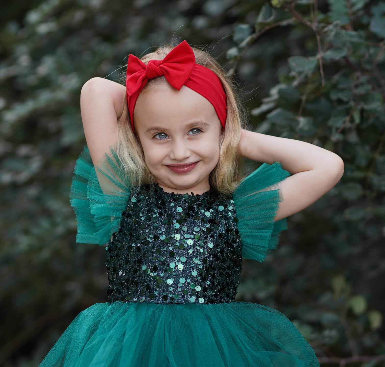 BABYGIZ Baby Girl Headbands-Infant,Toddler Cotton Handmade Hairbands with Bows Child Hair Accessories (Red)