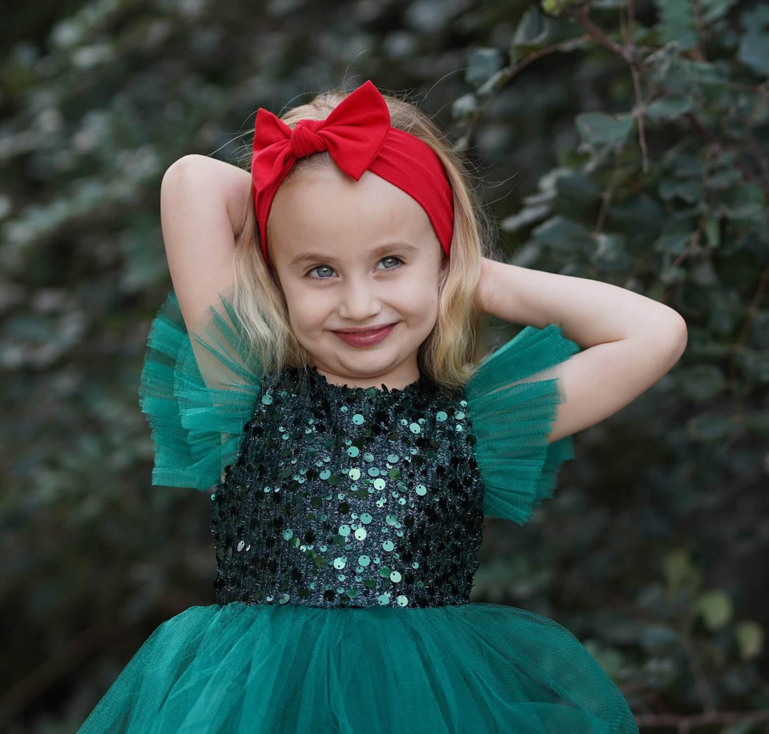 BABYGIZ Baby Girl Headbands-Infant,Toddler Cotton Handmade Hairbands with Bows Child Hair Accessories (Red)