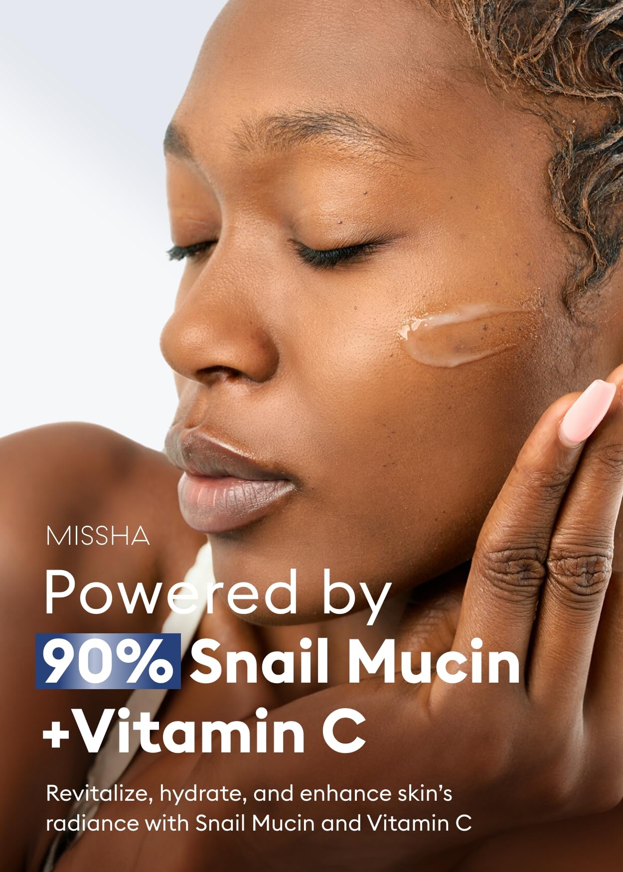 MISSHA Cell Renew Snail Mucin Vitamin C Cream 1.69 Fl oz, Hydrating Snail Mucin, Korean Skin Care for Improved Skin Texture & Youthful Glow, Mother's Day gifts