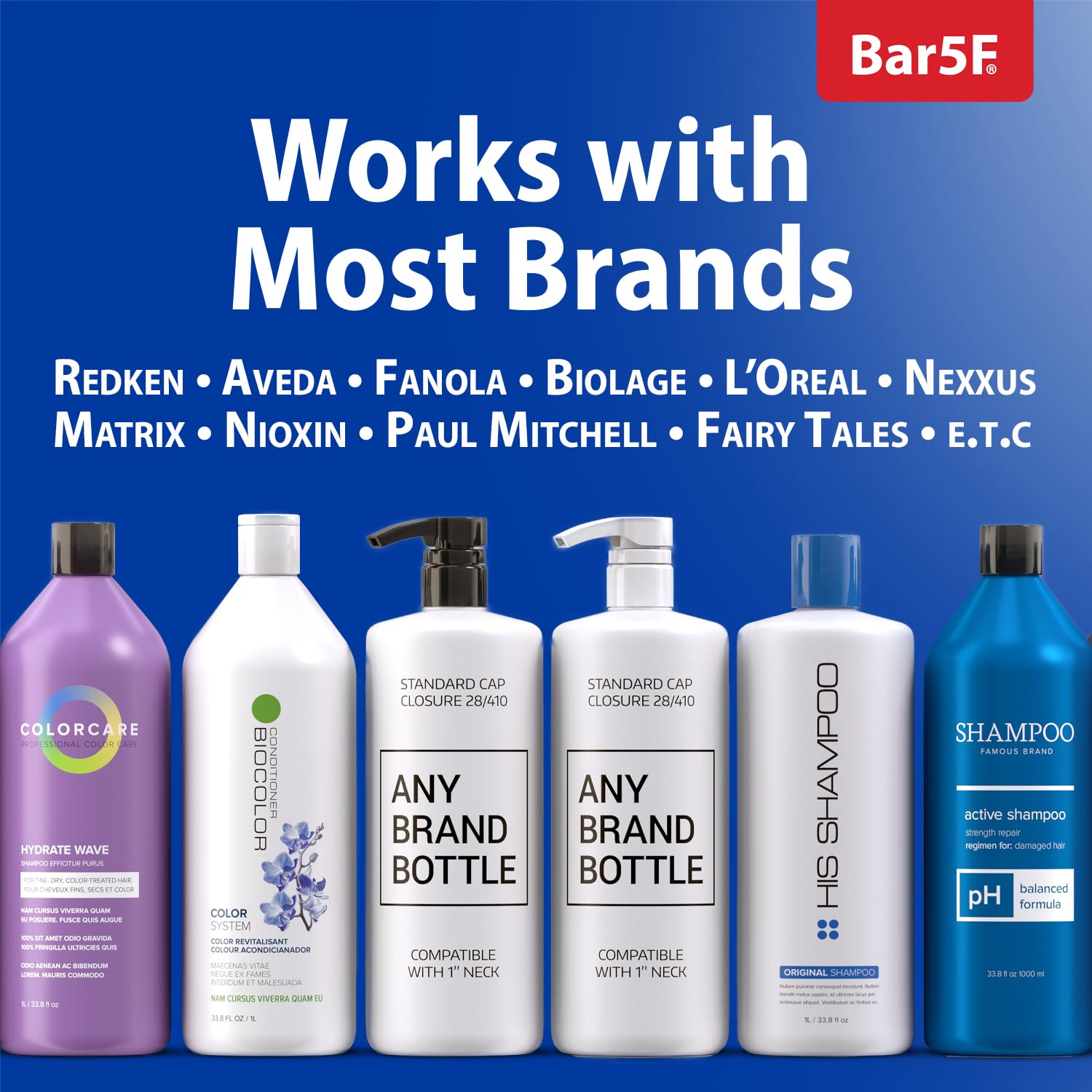 Pump for 1 liter (32 oz) Bottles of Fairy Tales Shampoo or Conditioner (Pack of 2)