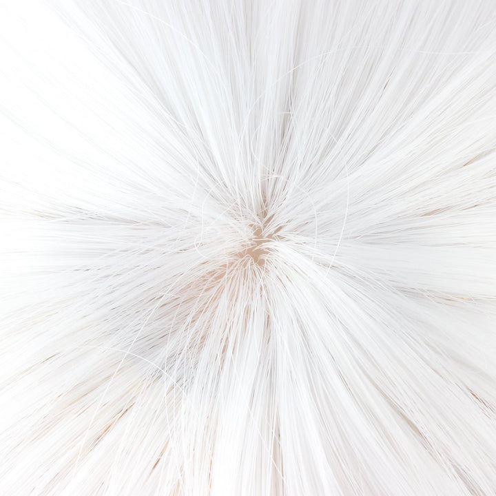 Solid White: Weken Women'S Fashion Wig Short Bob Kinky Straight Full Bangs Synthetic Hairpieces Solid White