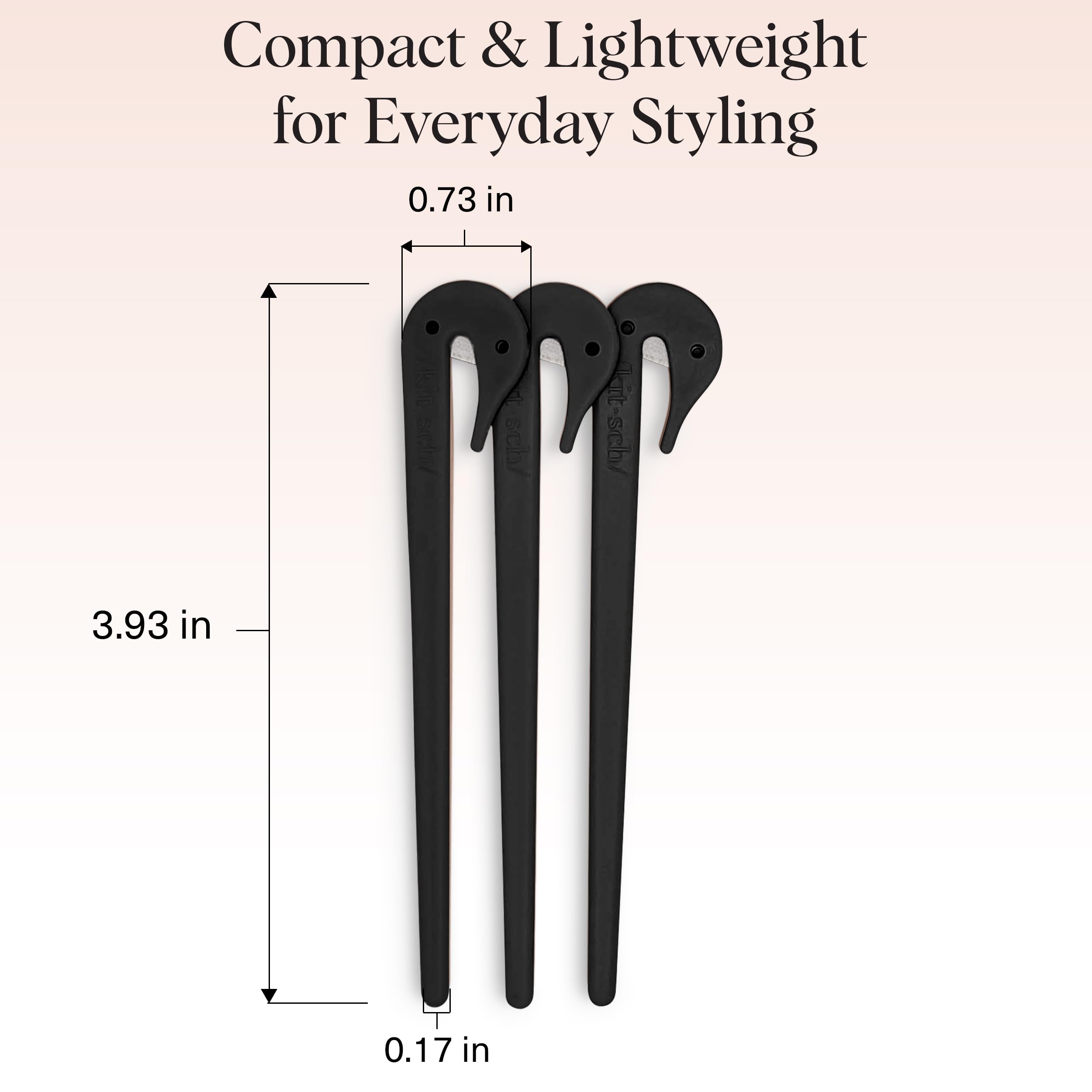 Kitsch Hair Tie Cutter – Easy To Use, Pain Free Rubber Band Cutter for Hair Kids, Baby & Toddler Girls – Black, 3pc Set