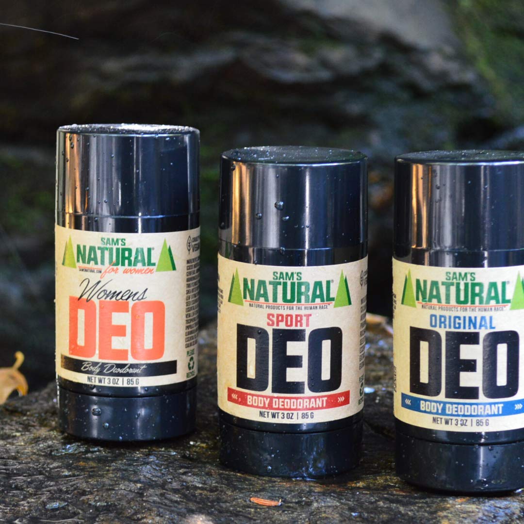 Sam’s Natural Deodorant - Women's - Holiday Gifts - Stocking Stuffers - Aluminum Free DEO - No phthalates, parabens, sulfates, or dyes - Women, Unisex - Vegan, Cruelty Free - 3 oz