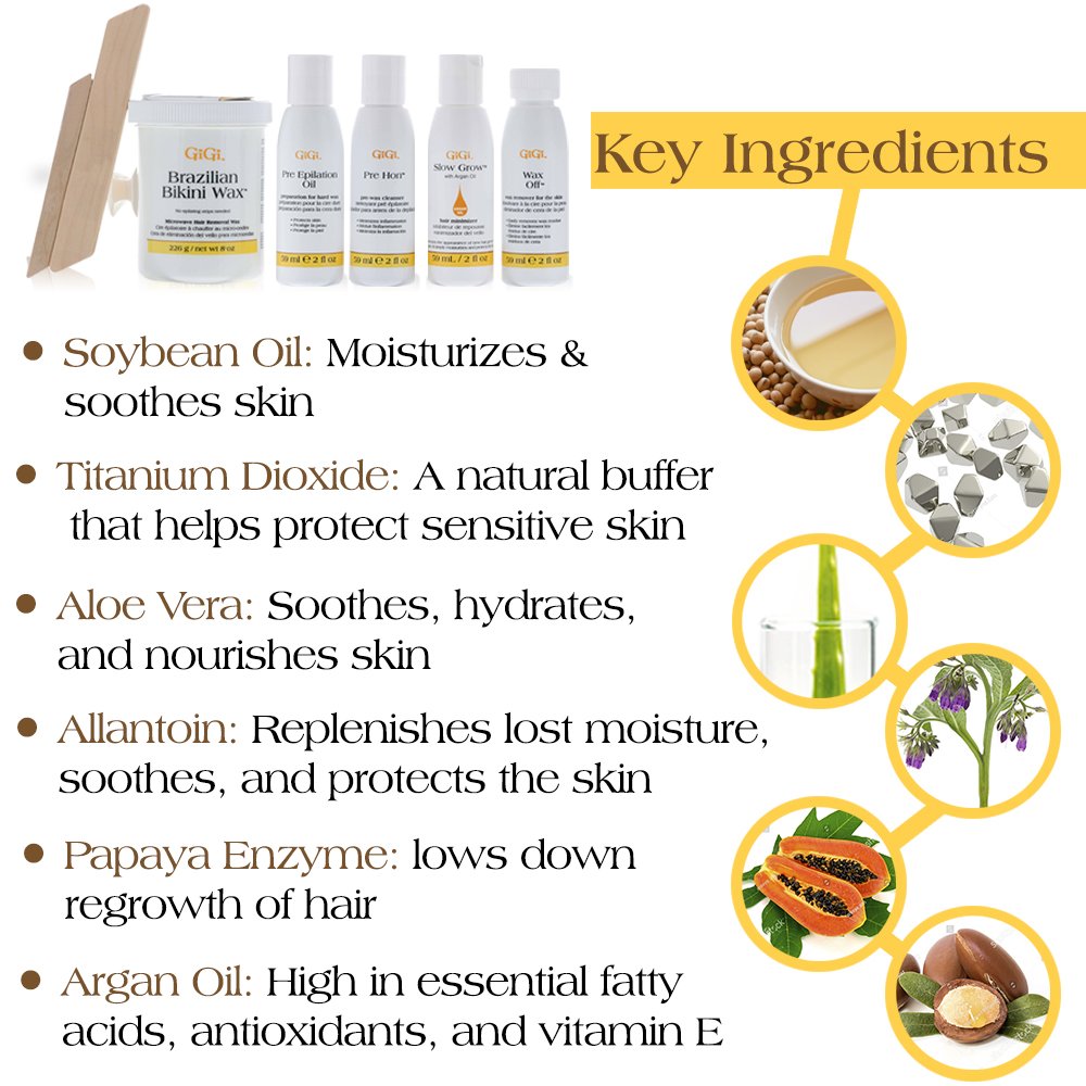 Gigi Brazilian Bikini Wax Microwave Kit 16 Ounce