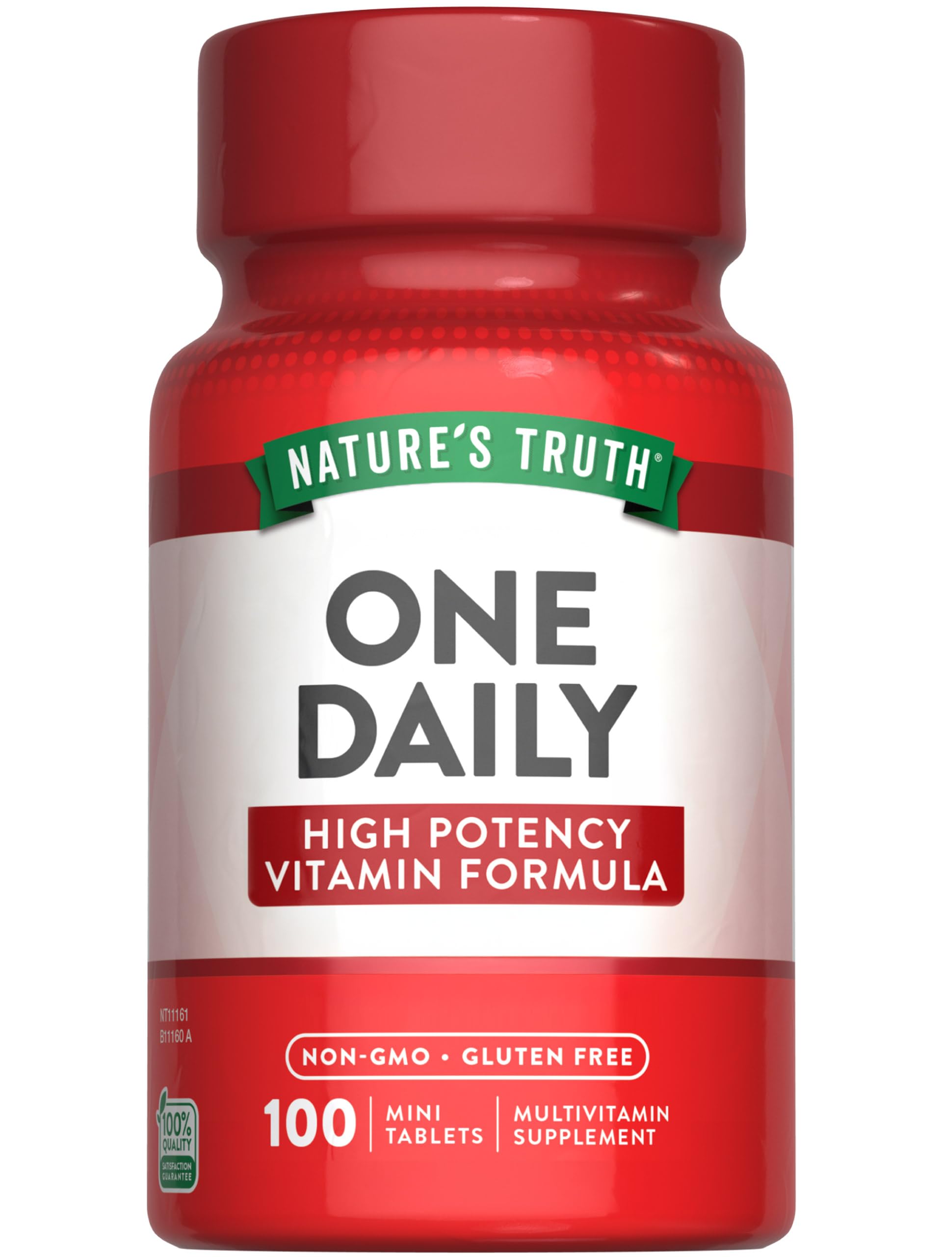 Nature's Truth One Daily Multivitamin | 100 Mini Tablets | for Men and Women | Non-GMO & Gluten Free Supplement